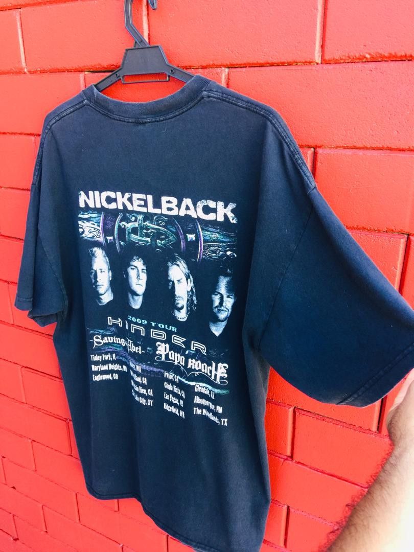 Band Tees Vintage Nickelback Band Music 2009 Tour Shirt Size US XL / EU 56 / 4 - 4 Thumbnail