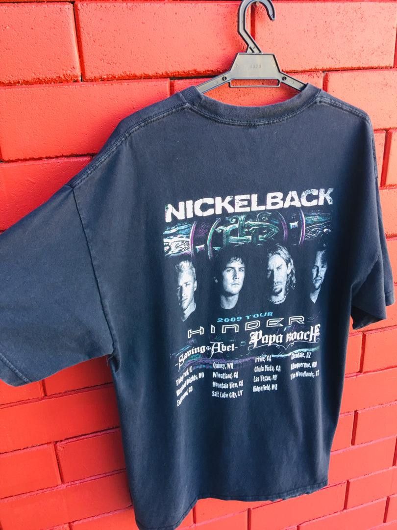 Band Tees Vintage Nickelback Band Music 2009 Tour Shirt Size US XL / EU 56 / 4 - 3 Thumbnail