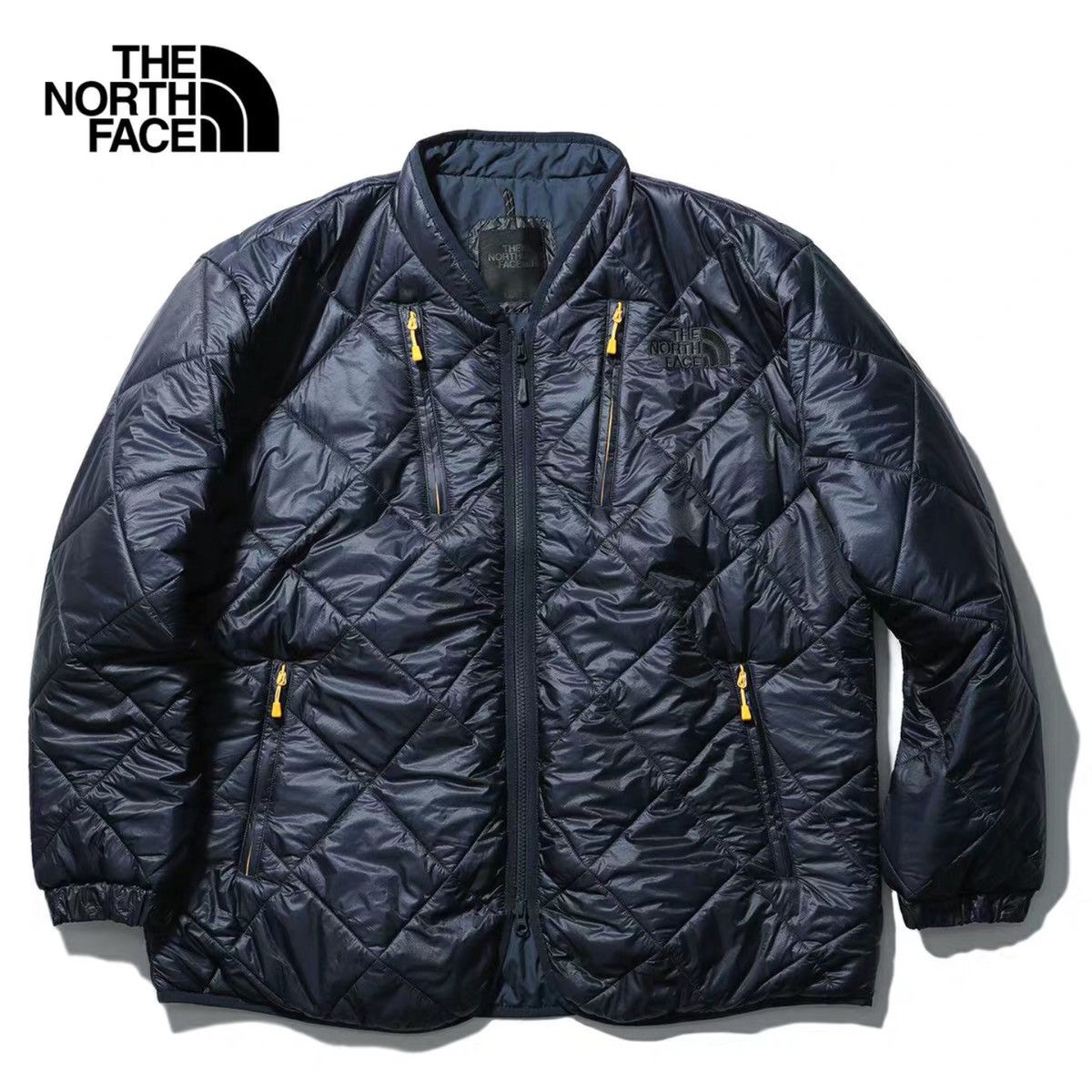 Kazuki Kuraishi × The North Face Urban Exploration Black Series QUILT  PADDED CARDIGAN Navy | Grailed