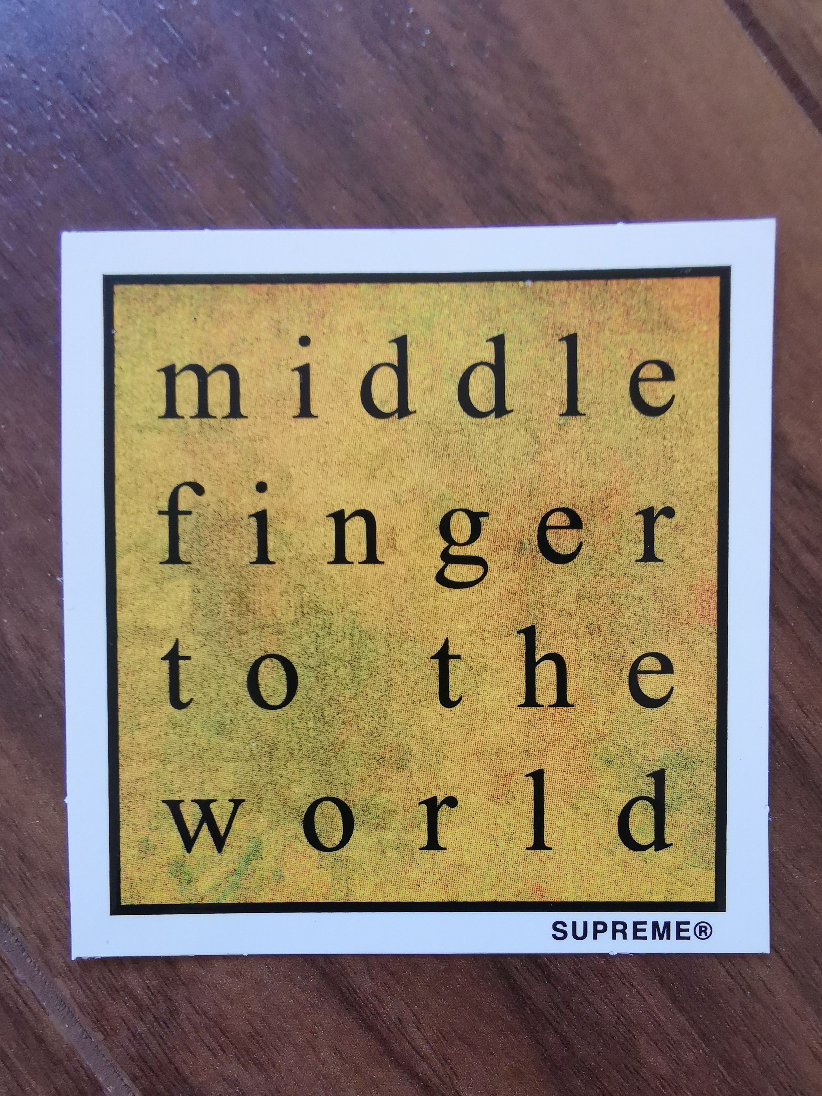 Supreme Supreme Sticker Grailed