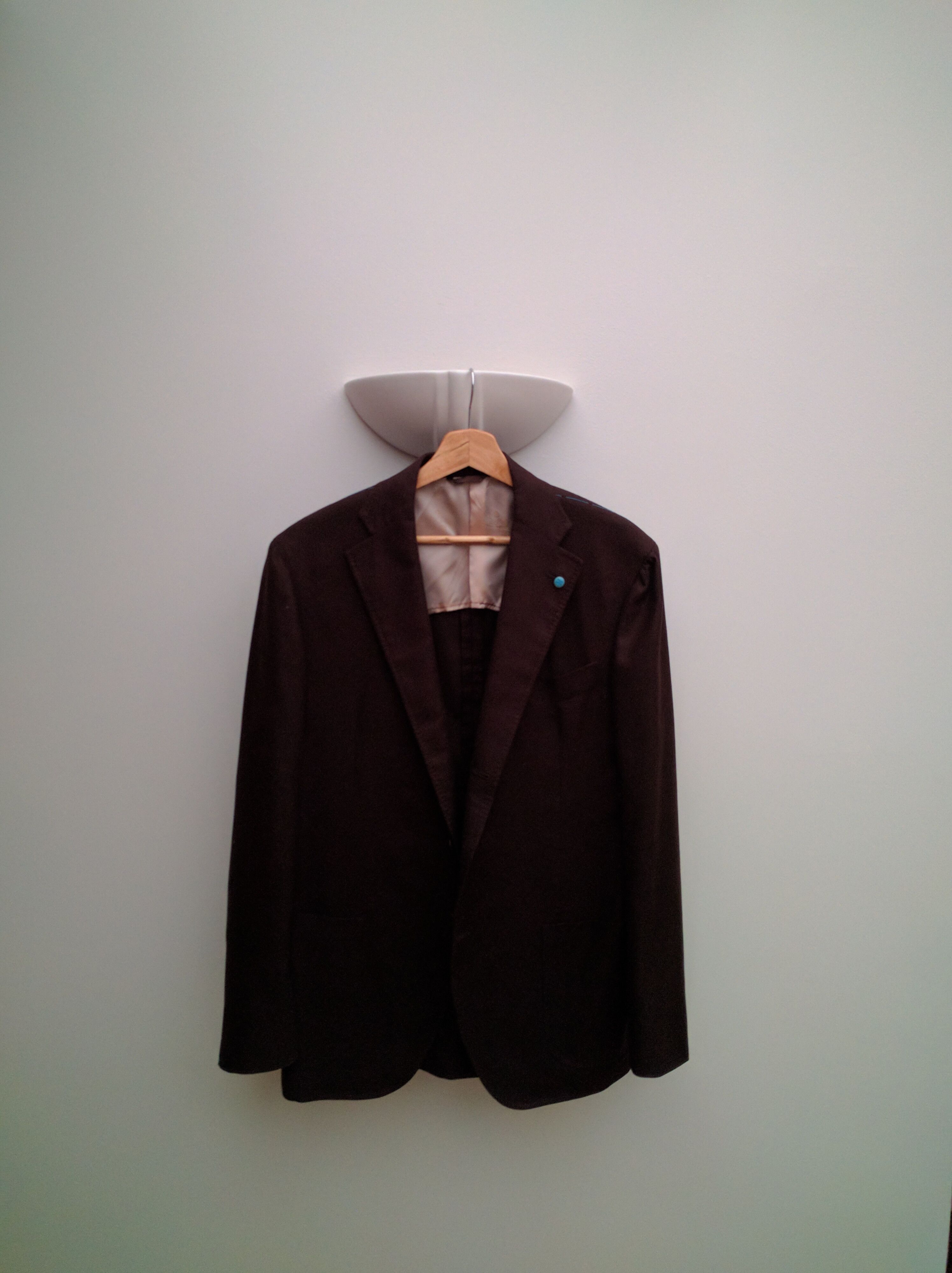 Eidos Napoli Brown Raw Silk Blazer (Primo - fits like 52) Size 54R - 2 Thumbnail