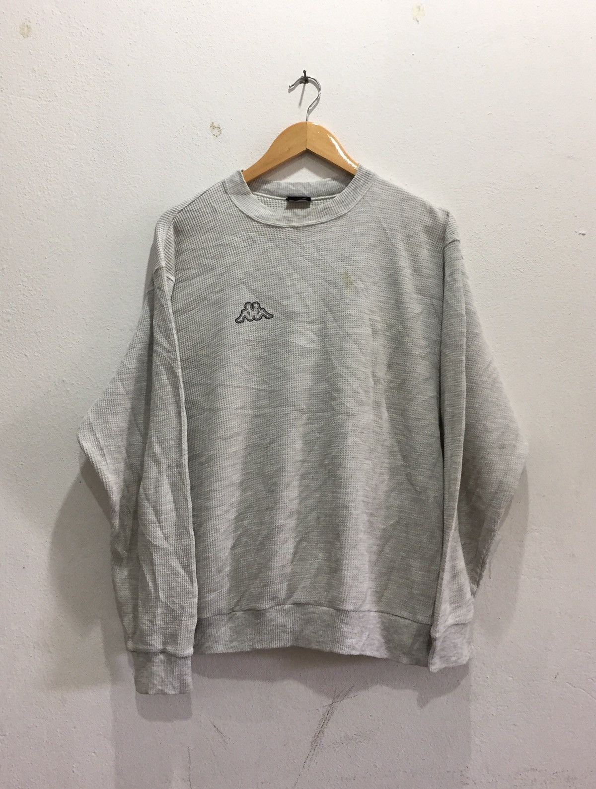 Vintage Kappa Sweatshirt Small Logo Embroidery Made in Japan