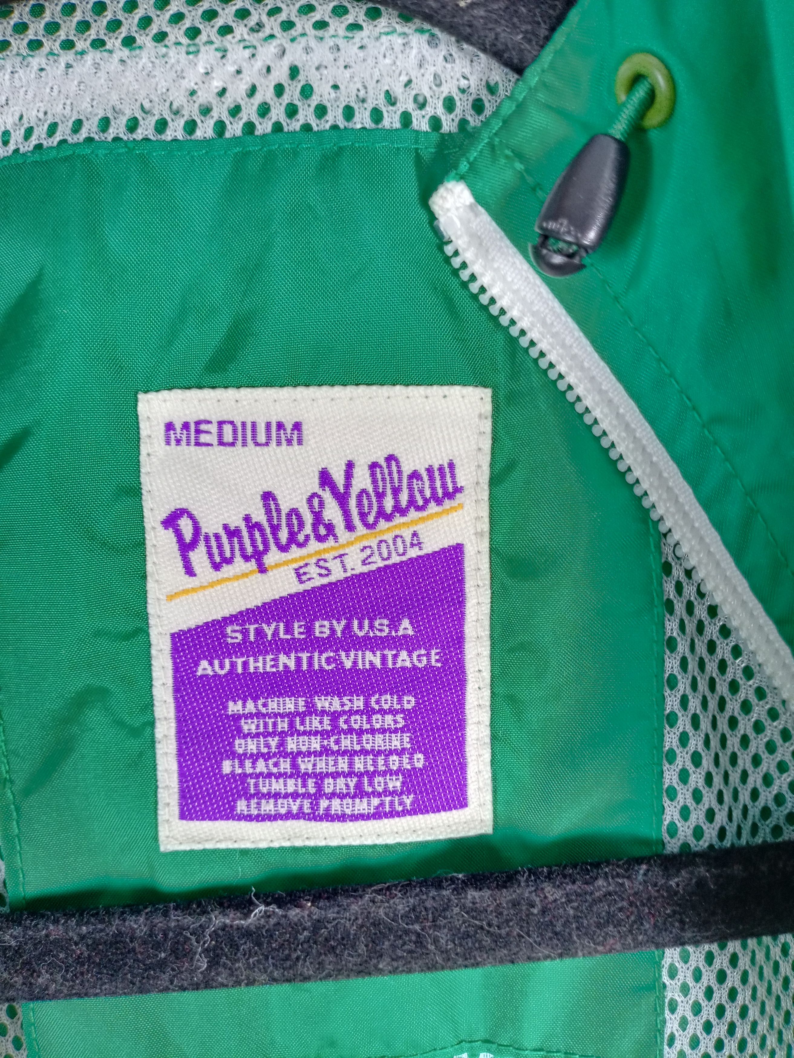 Japanese Brand × Vintage Vtg Purple & Yellow Japanese Designer Hoodie Light Jacket Size US L / EU 52-54 / 3 - 8 Thumbnail