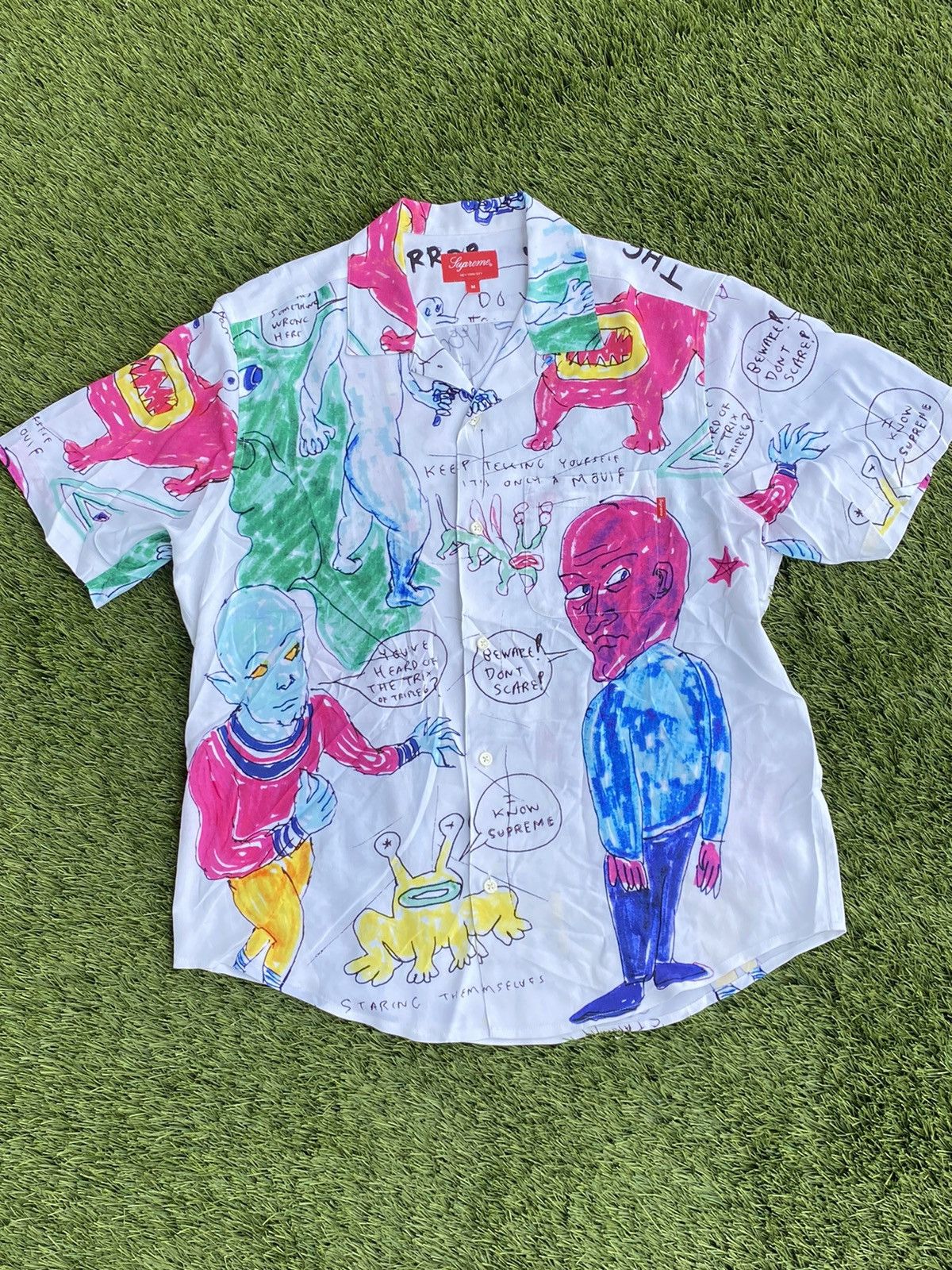 Supreme Supreme Daniel Johnston Rayon Shirt | Grailed