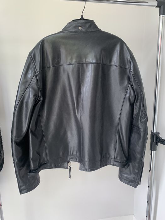 Cp company leather jacket sales