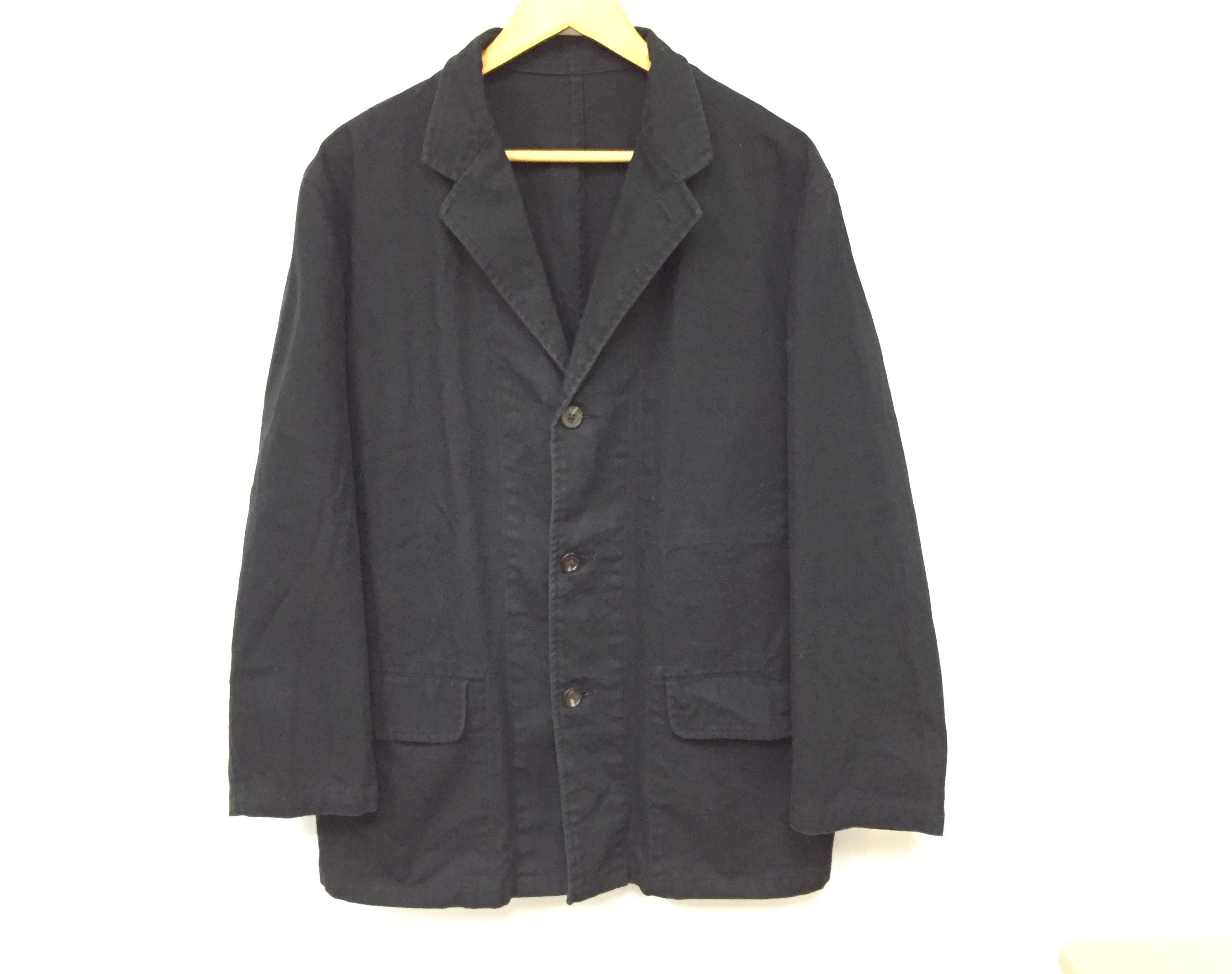 Y's for Men Y's YOHJI YAMAMOTO Canvas Worker Cotton Flap Pocket Jac Size US M / EU 48-50 / 2 - 3 Thumbnail