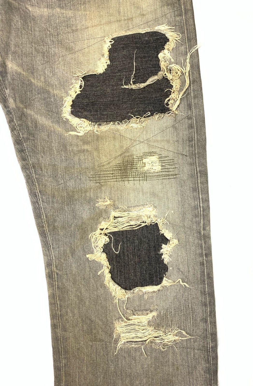 Japanese Brand Damaged Number (N)ine Curt Cobain Denim Pants Style Size US 37 - 4 Thumbnail