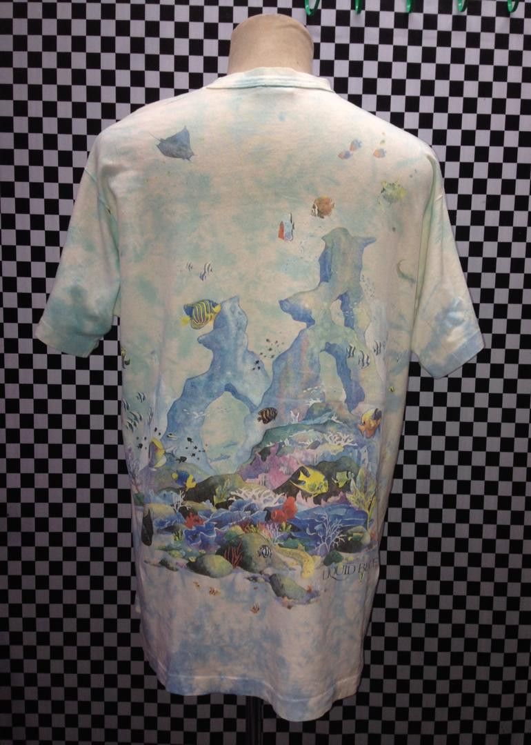 Liquid Blue Vintage X Coral Reef Aquatic Paradise All Over Print Shirts Size US L / EU 52-54 / 3 - 2 Thumbnail