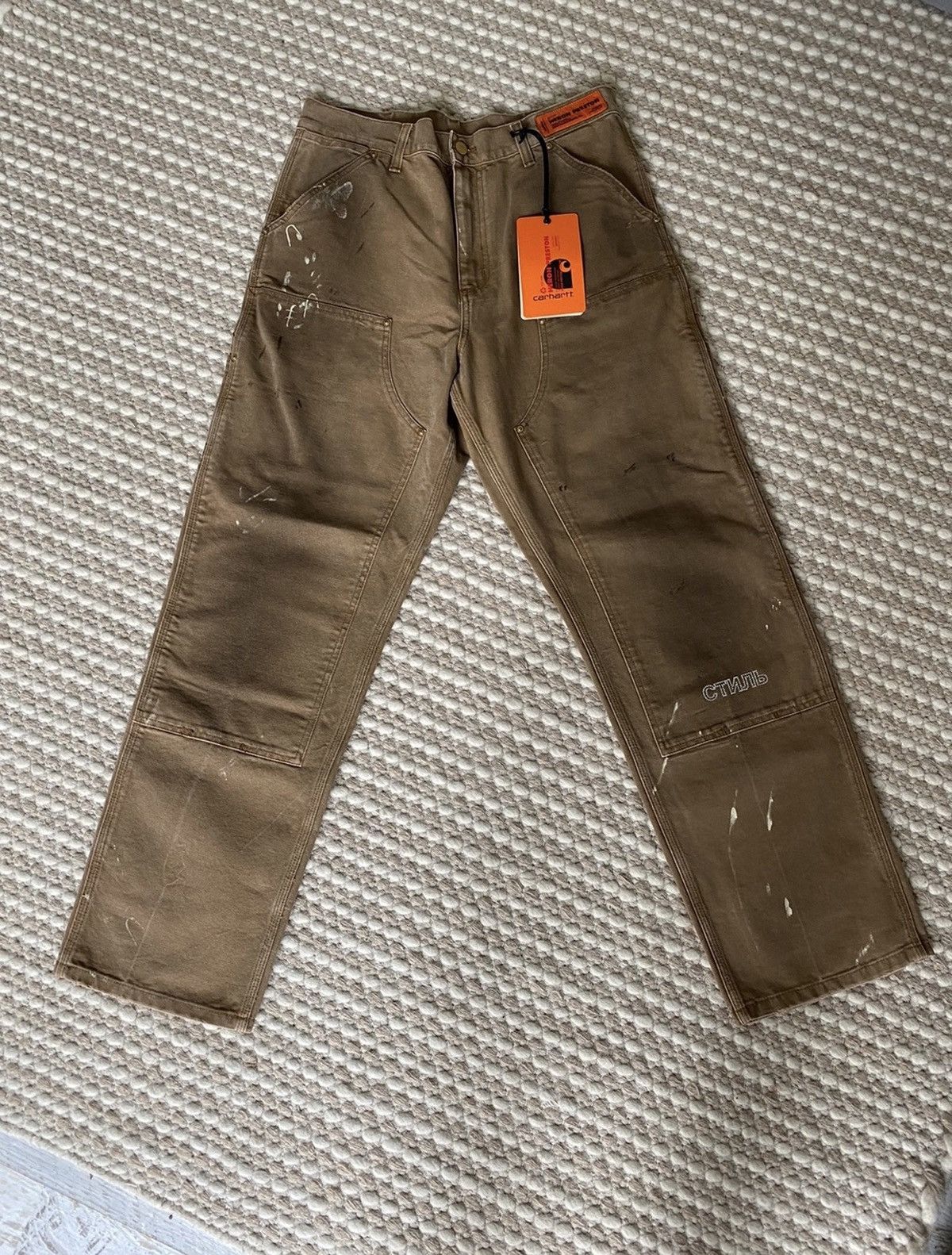 Travis Scott Carhartt x Heron Preston Double Knees Work Pants 