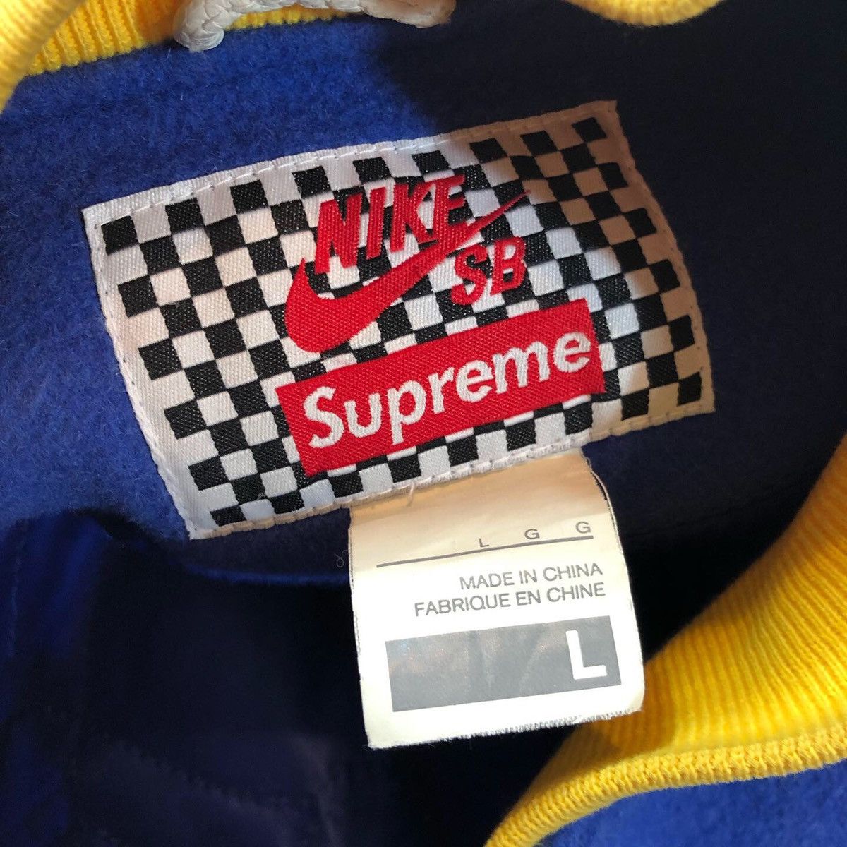 Supreme SUPREME NIKE varsity jacket destroyer Grailed