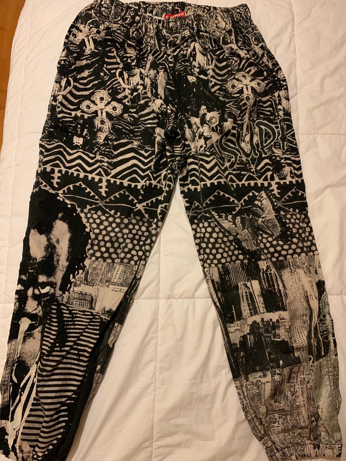 Supreme Supreme x Miles Davis Skate Pants (Black and white) | Grailed