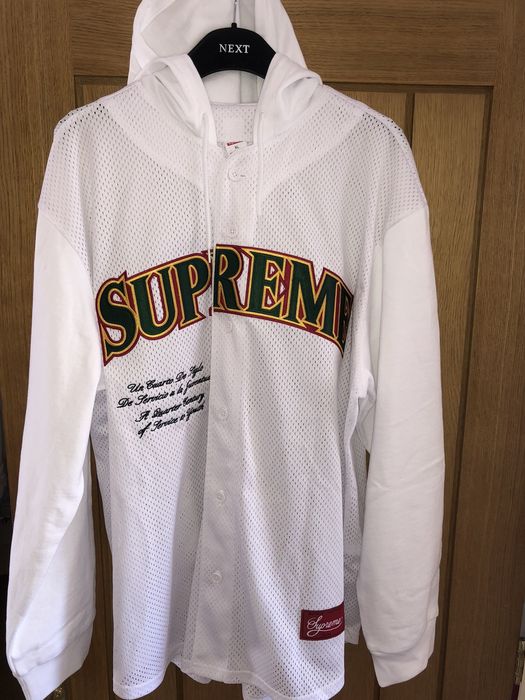 Supreme best sale mesh hooded