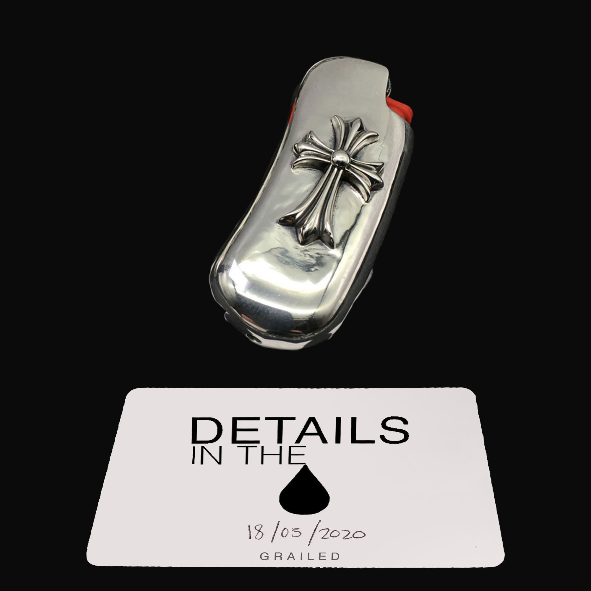 Chrome Hearts Lighter Cover / Case 925 Silver 1997