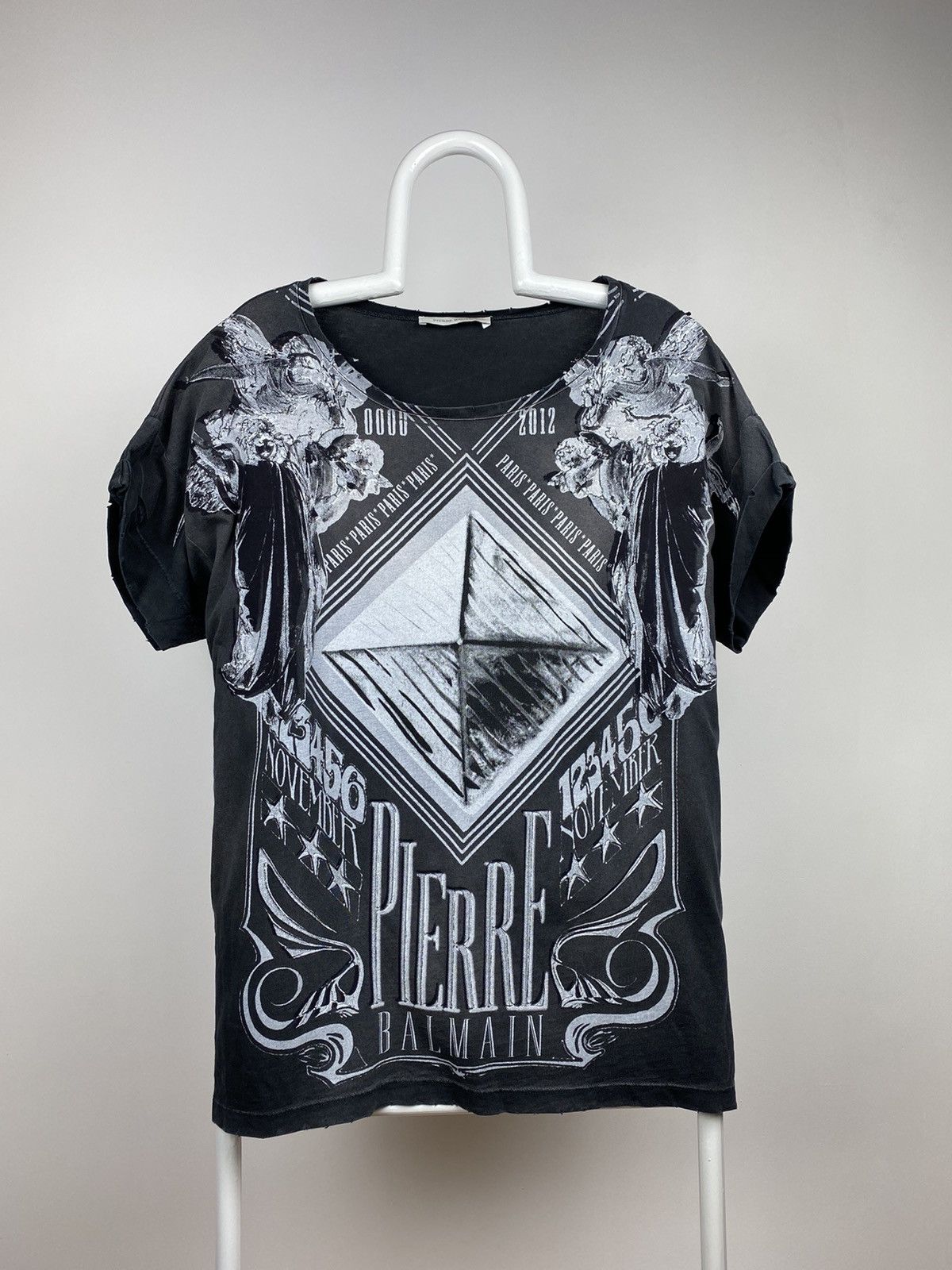 Pierre Balmain Oversized Distressed T-Shirt