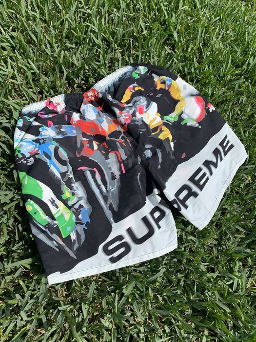 Supreme Supreme Racing Water Shorts Multicolor | Grailed