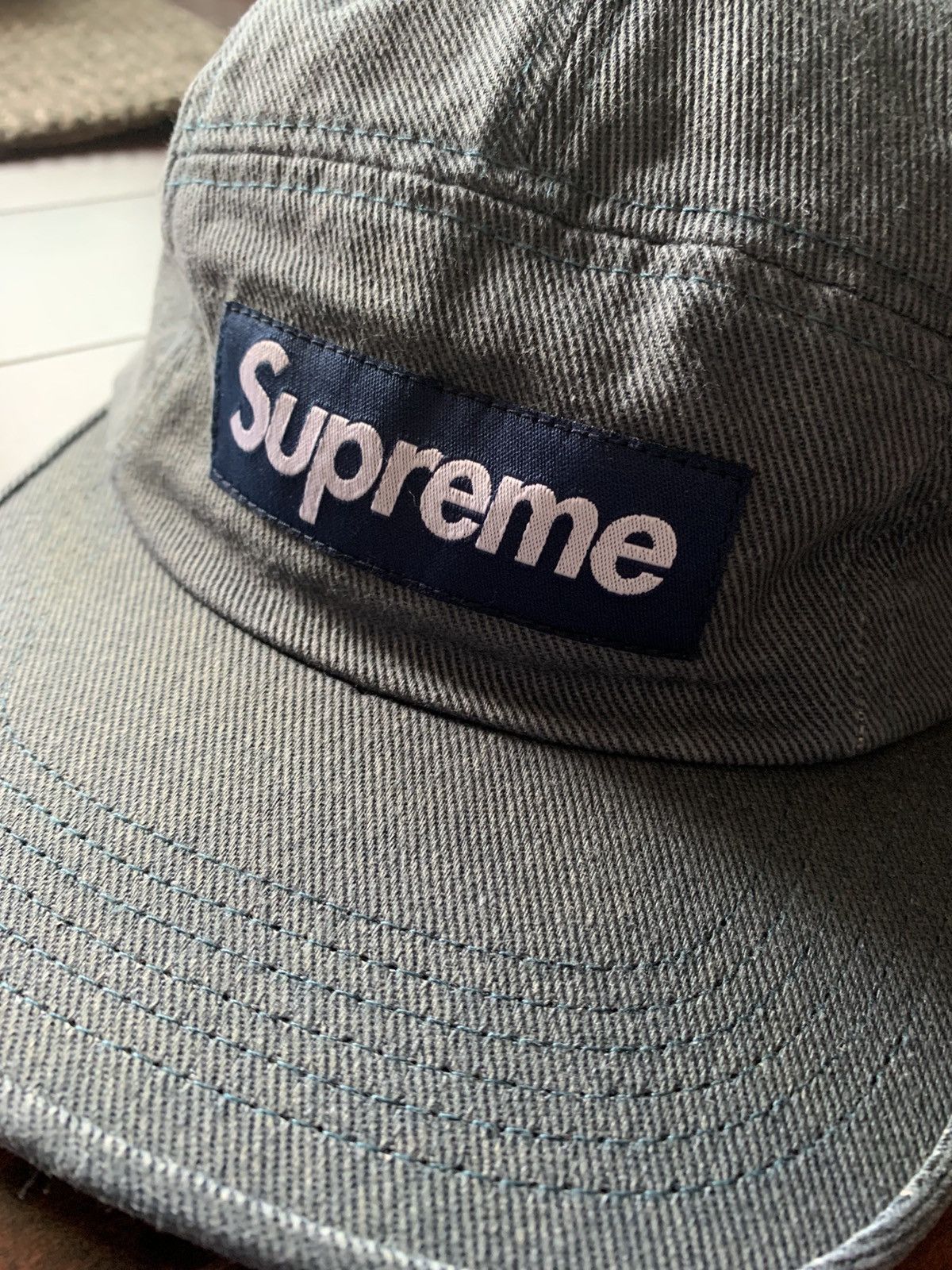 supreme camp cap box logo Supreme - Light Green Box Logo Corduroy