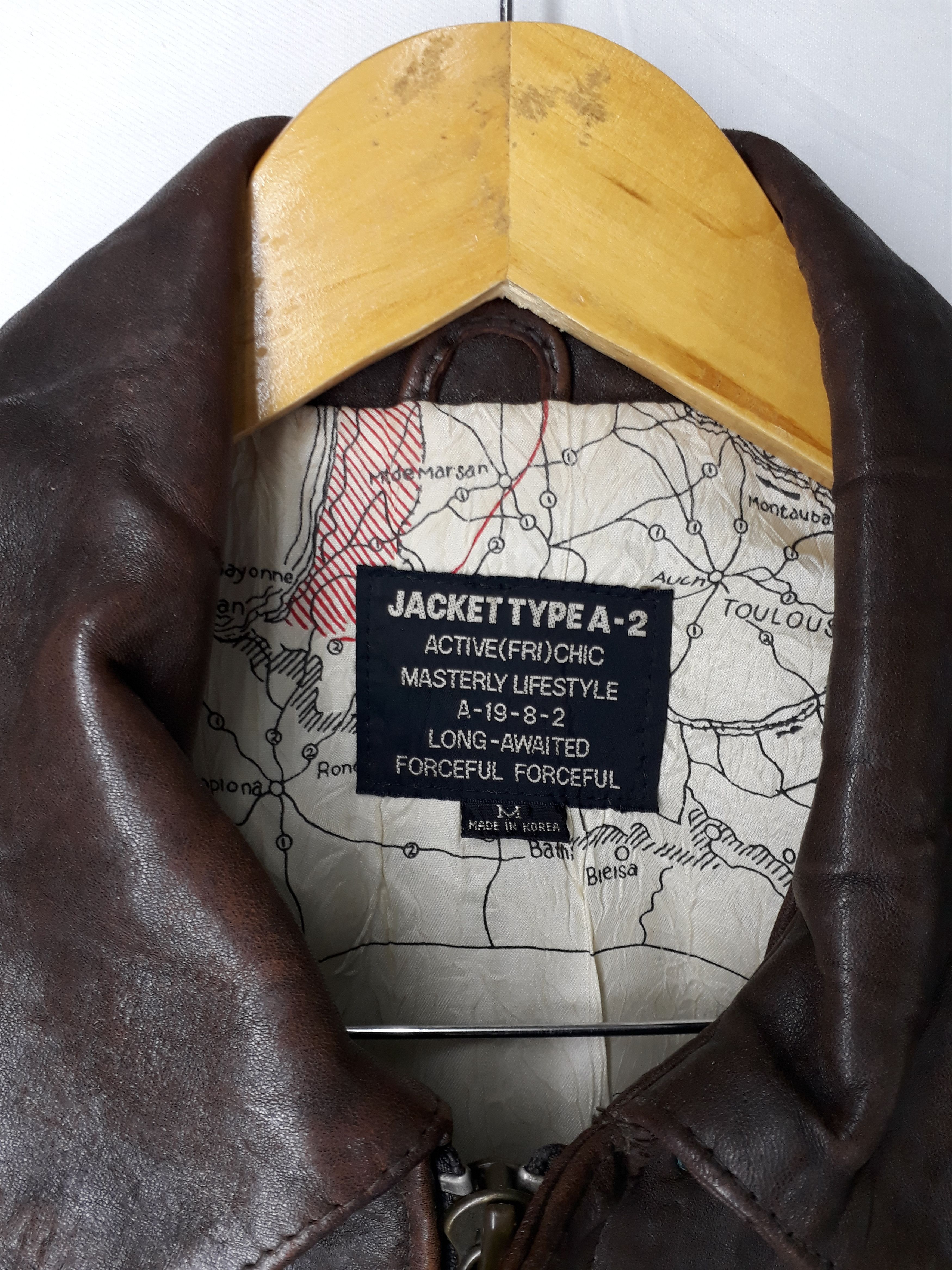 Other Leather A-2 Flight Jacket, "Road to Victory" Size US L / EU 52-54 / 3 - 11 Thumbnail