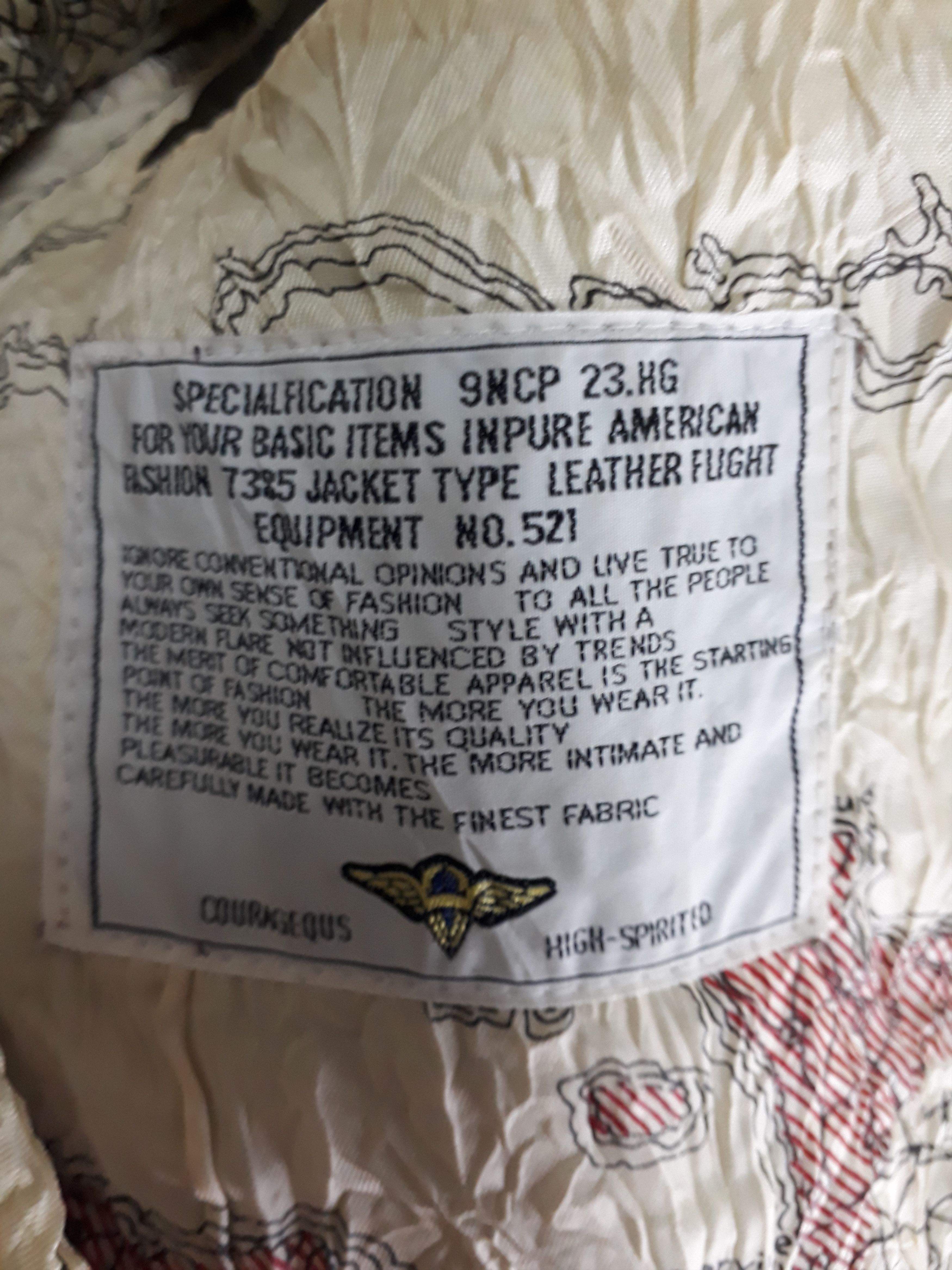 Other Leather A-2 Flight Jacket, "Road to Victory" Size US L / EU 52-54 / 3 - 10 Thumbnail