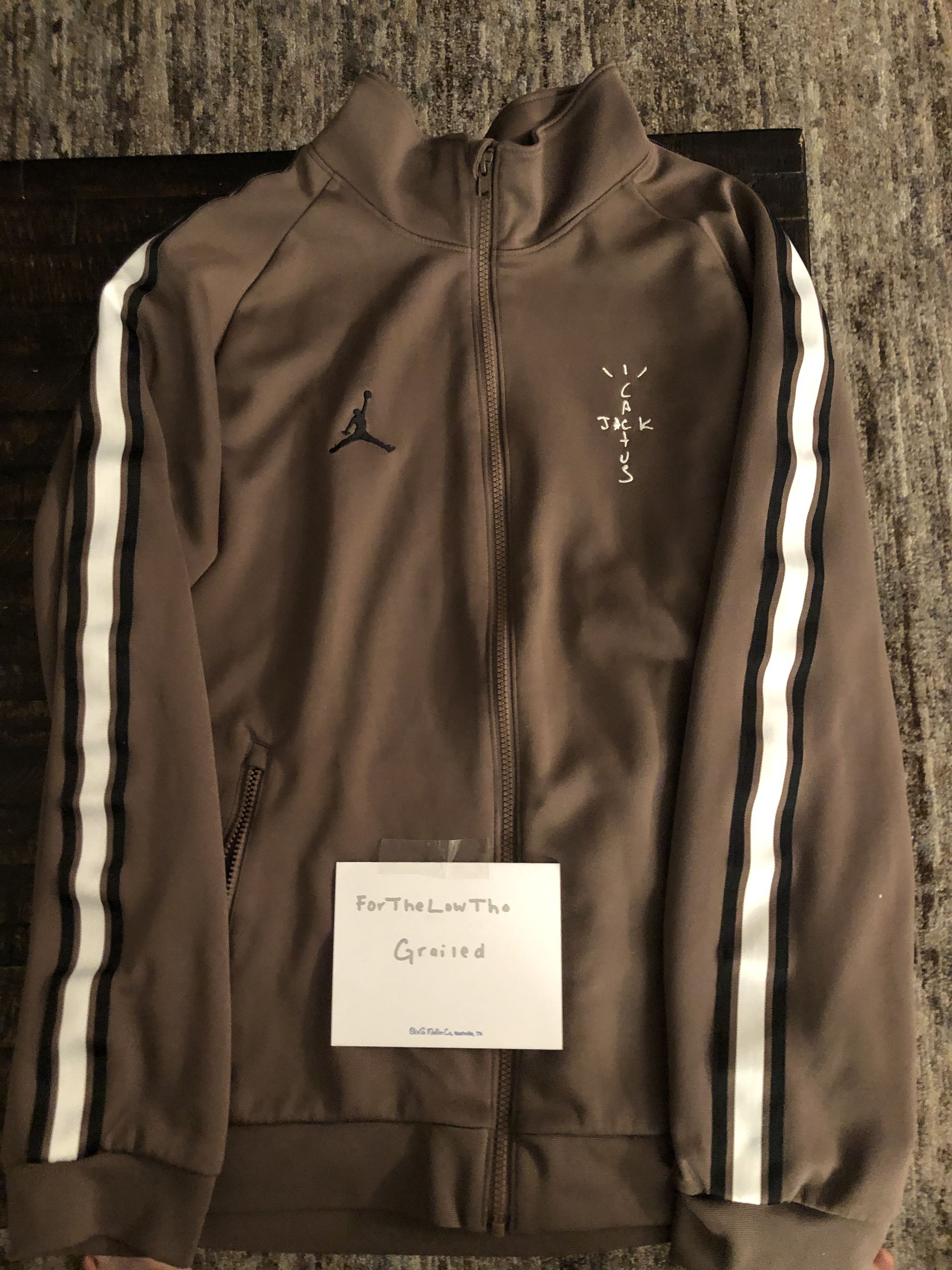 Travis scott mj 2024 track jacket palomino