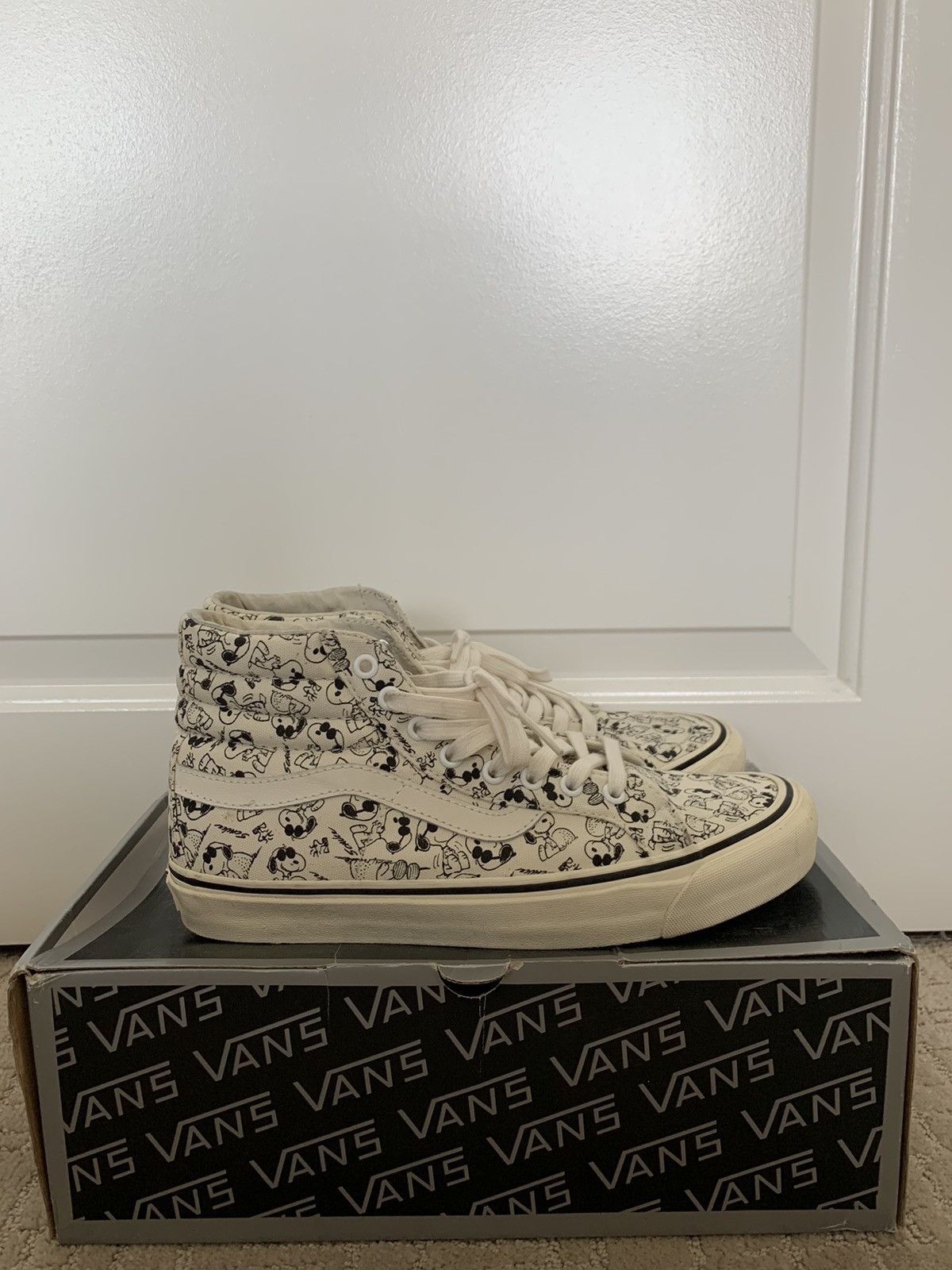 Vans VANS x Peanuts SK8-Hi Reissue Snoopy Bones Black White 8/9.5