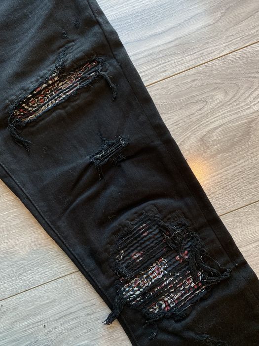 Amiri Amiri Black Red Bandana MX1 Jeans Grailed