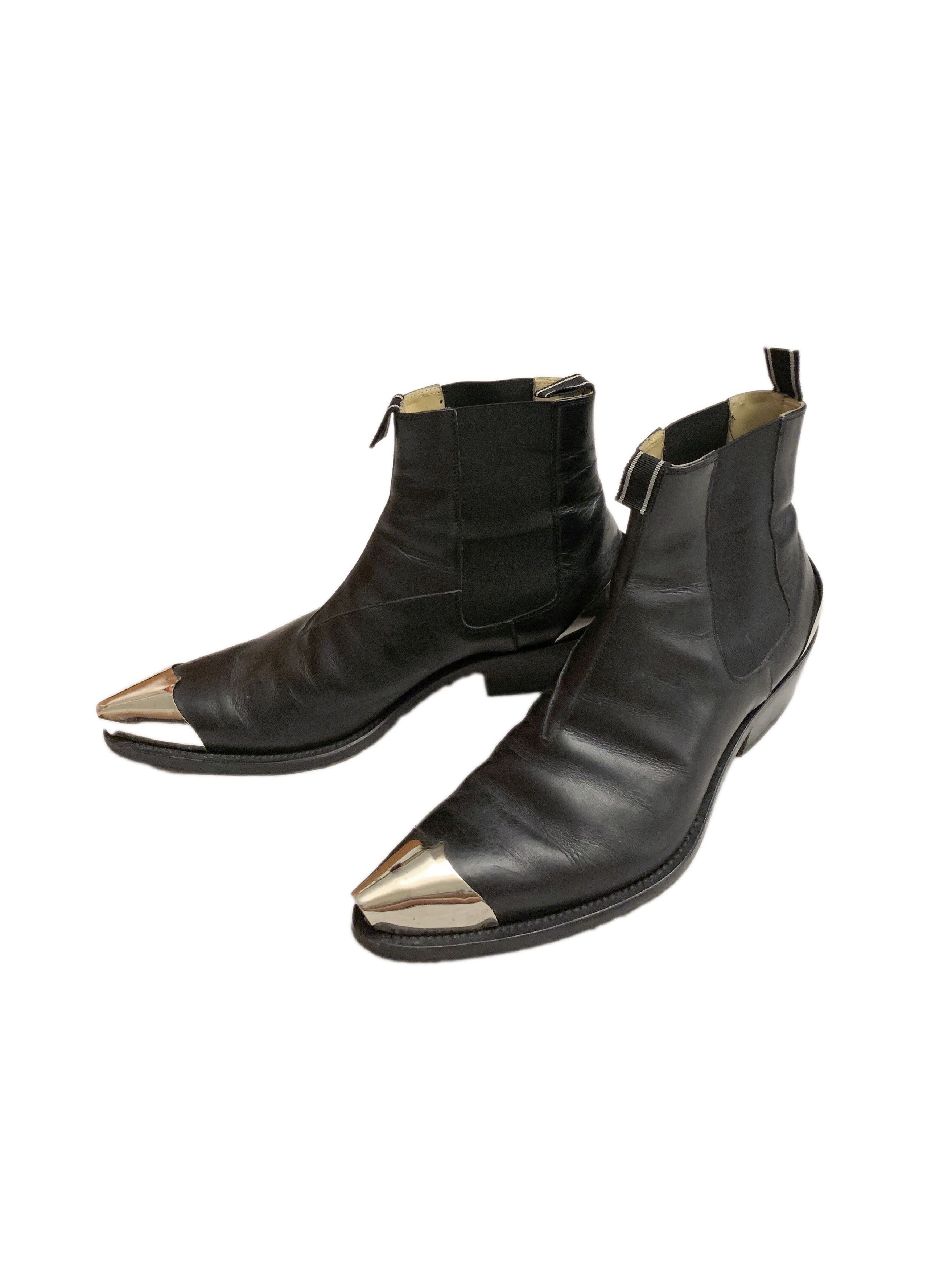 Helmut Lang SS 2004 Steel Toe Cuban Heel Boots Grailed