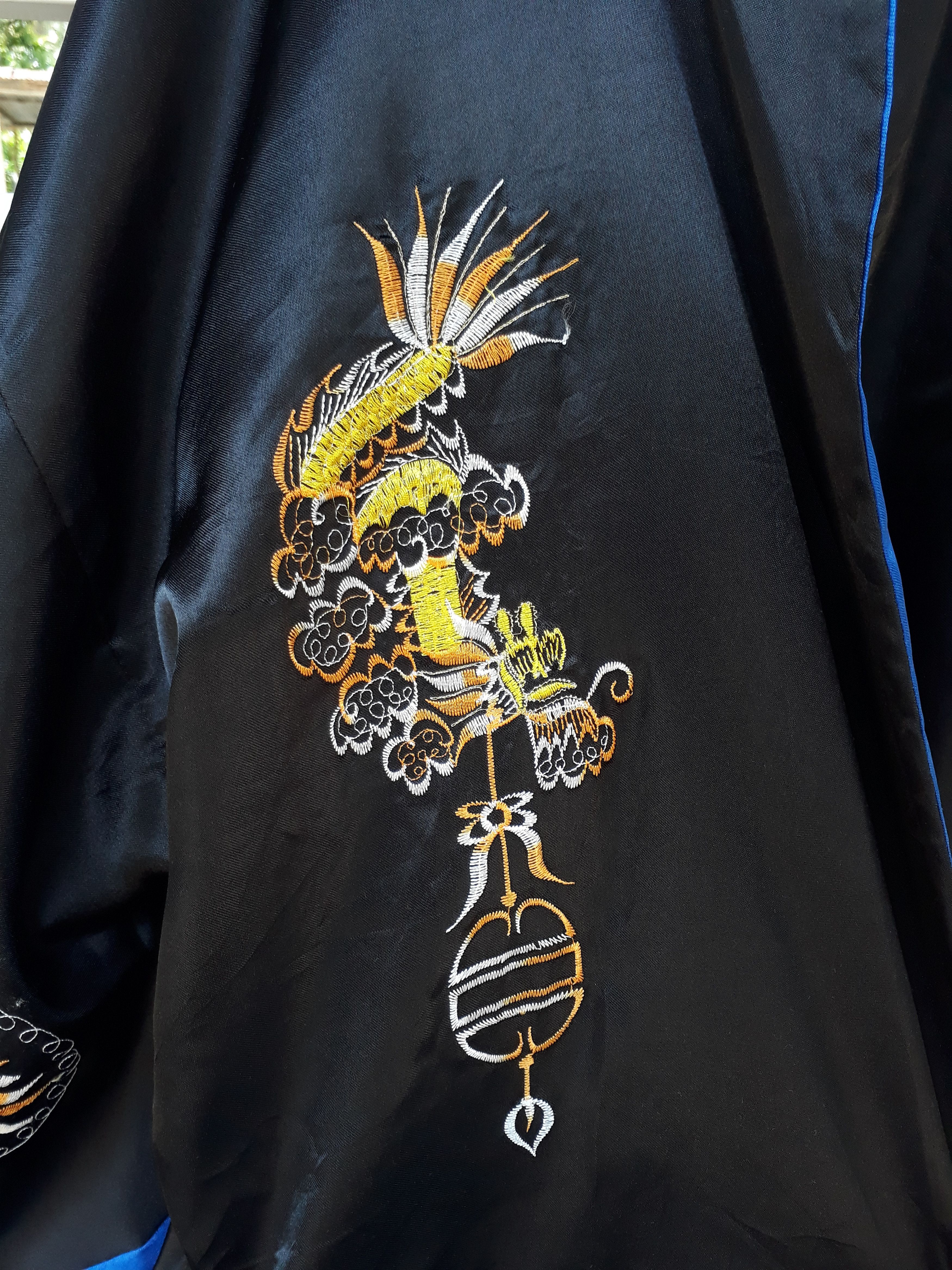 Japanese Brand Kimono Riversible Embroidered Gold Dragon Size US L / EU 52-54 / 3 - 3 Thumbnail