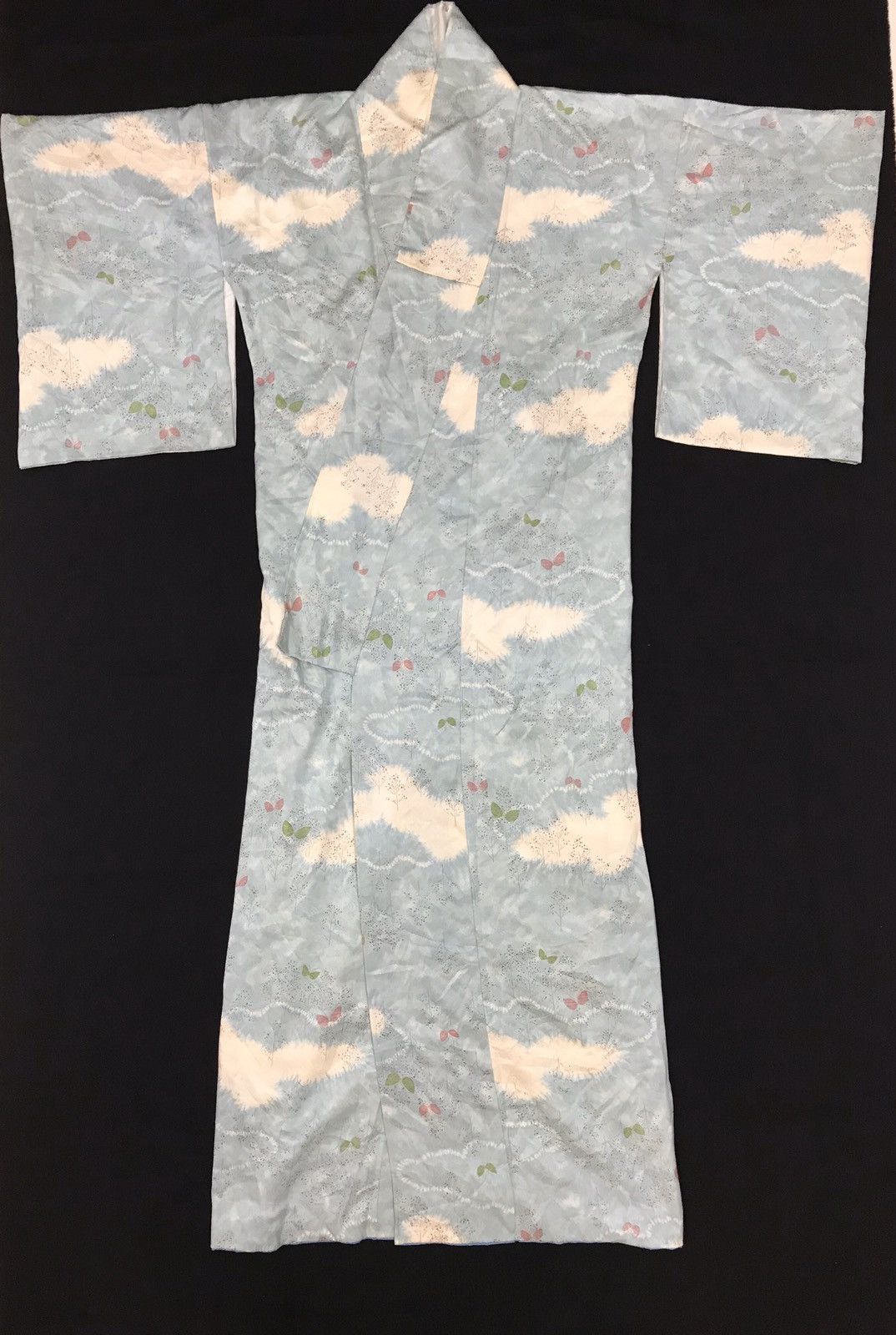 Japanese Brand VINTAGE JAPANESE LONG KIMONO CRANE KOMON SILK LINING Size US S / EU 44-46 / 1 - 1 Thumbnail