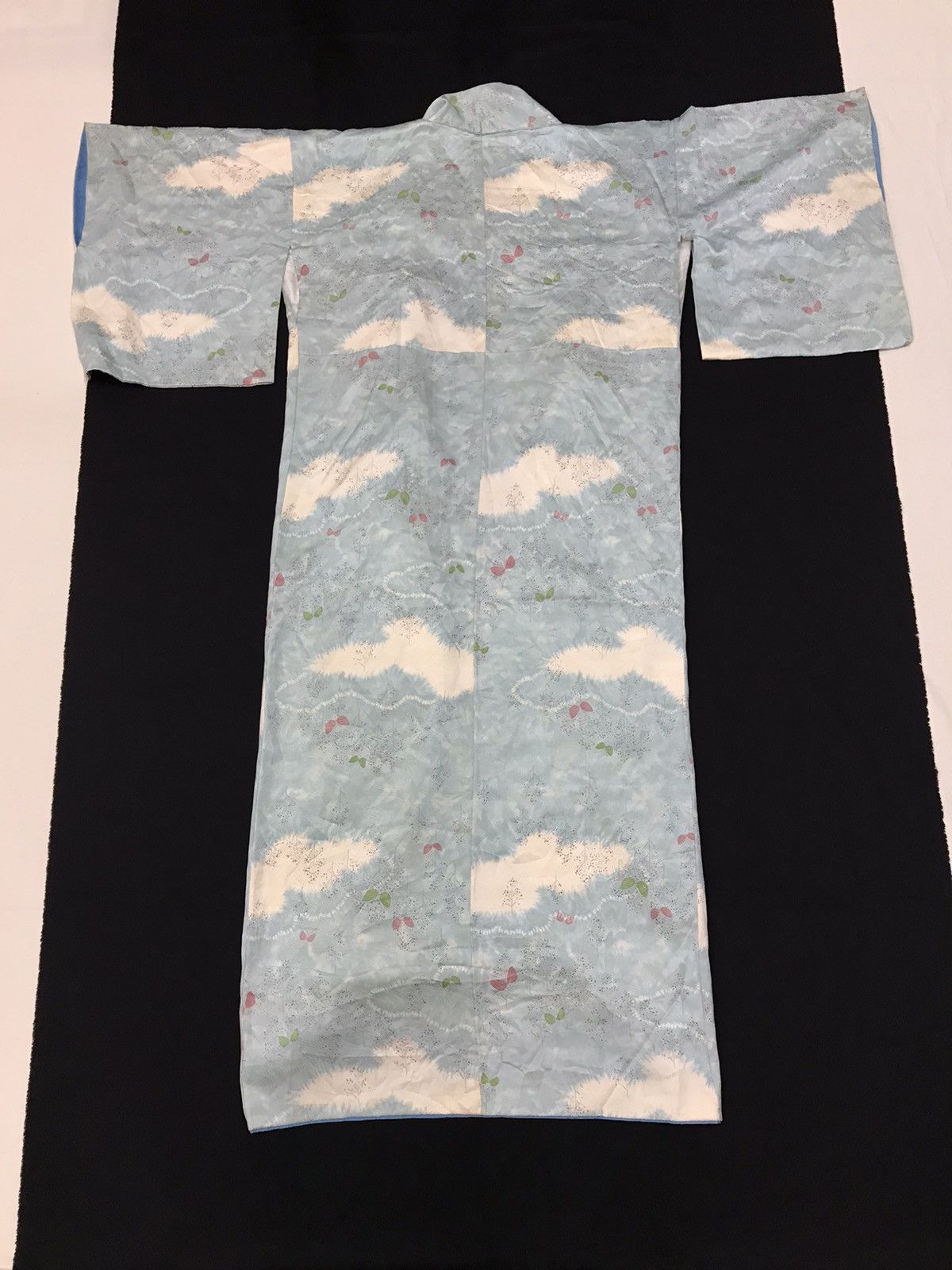 Japanese Brand VINTAGE JAPANESE LONG KIMONO CRANE KOMON SILK LINING Size US S / EU 44-46 / 1 - 2 Thumbnail