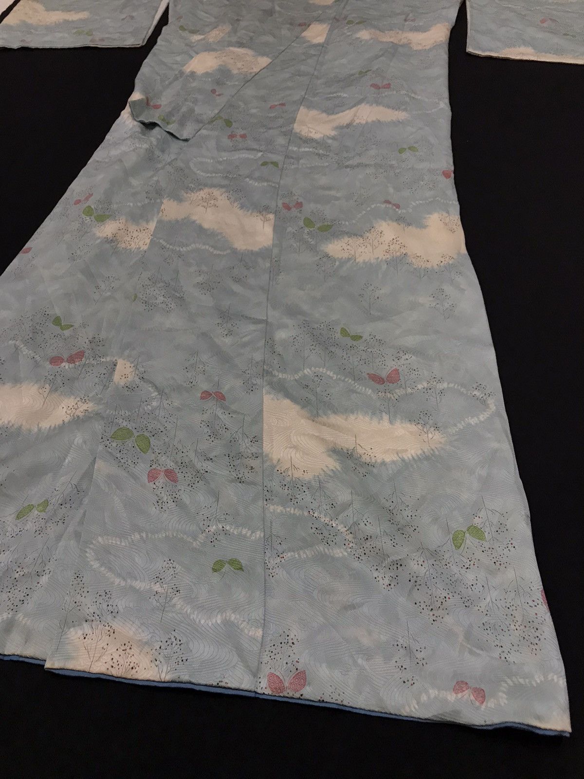 Japanese Brand VINTAGE JAPANESE LONG KIMONO CRANE KOMON SILK LINING Size US S / EU 44-46 / 1 - 3 Thumbnail
