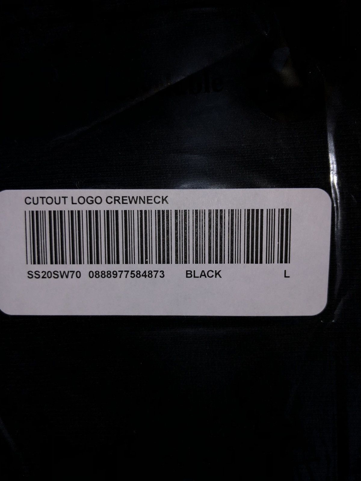 Supreme Supreme Cutout Box Logo Crewneck - Black Large Size US L / EU 52-54 / 3 - 3 Thumbnail
