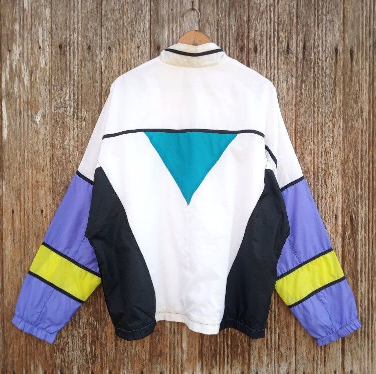 Nike Vintage Nike Sports Colourblock Style Windbreaker jacket Size US XL / EU 56 / 4 - 2 Thumbnail