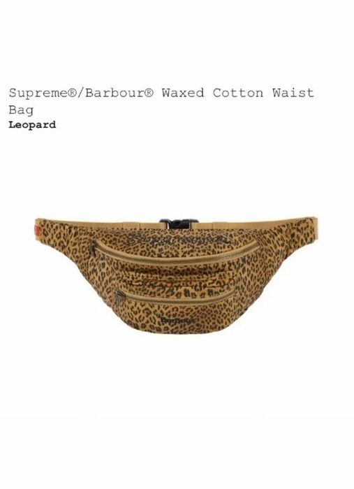 オンラインストア初売 Supreme®/Barbour® Waxed Cotton Waist Bag - バッグ