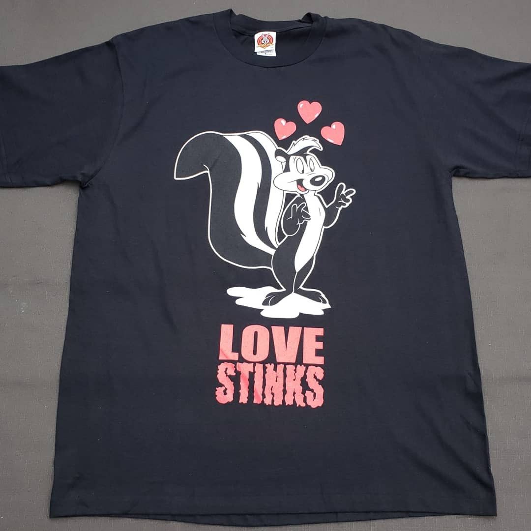 1990x Clothing × Vintage Love Stinks Pepe Le Pew Large Deadstock | Grailed