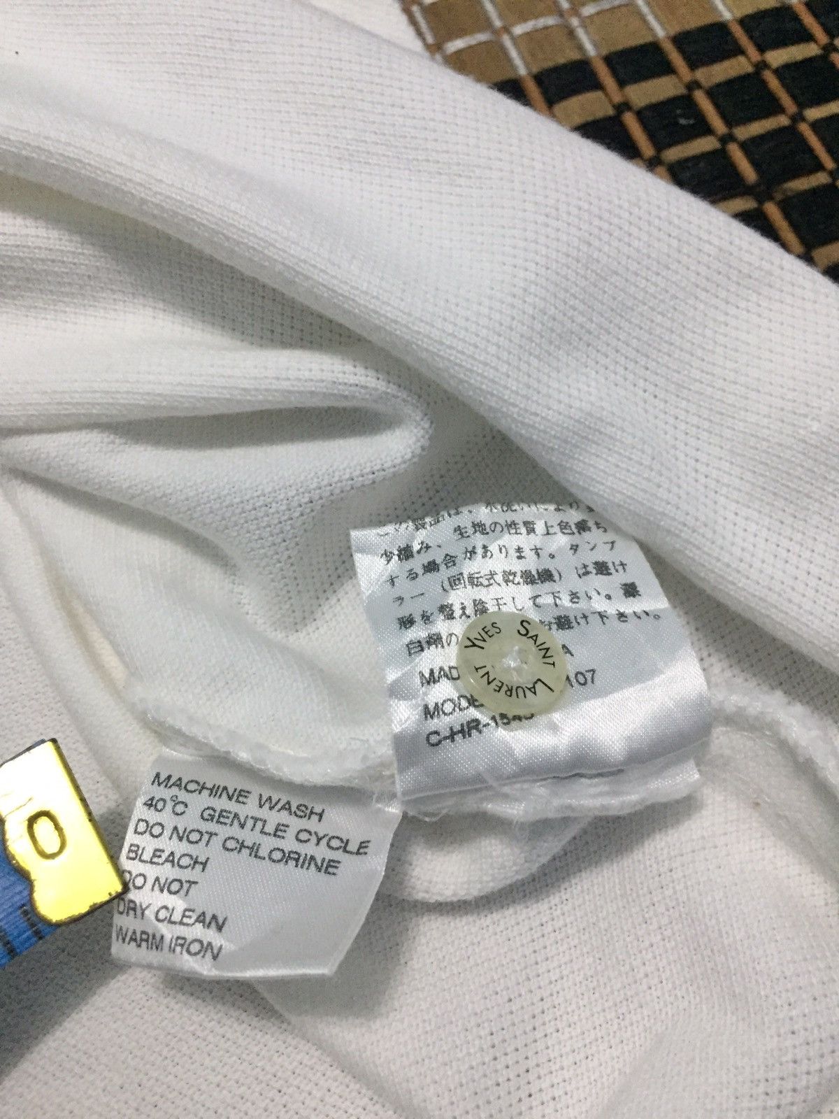 Vintage × Yves Saint Laurent YSL polo Shirt Single Pocket Size US L / EU 52-54 / 3 - 7 Thumbnail