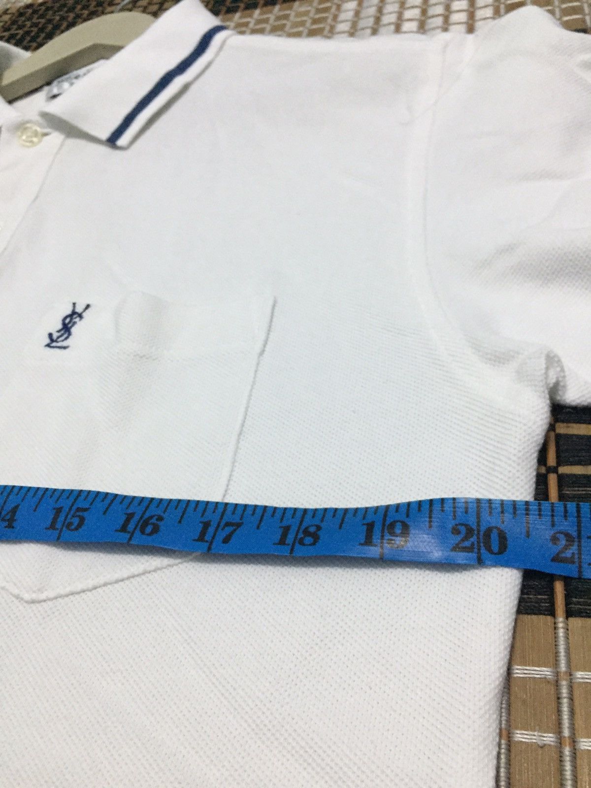 Vintage × Yves Saint Laurent YSL polo Shirt Single Pocket Size US L / EU 52-54 / 3 - 8 Thumbnail