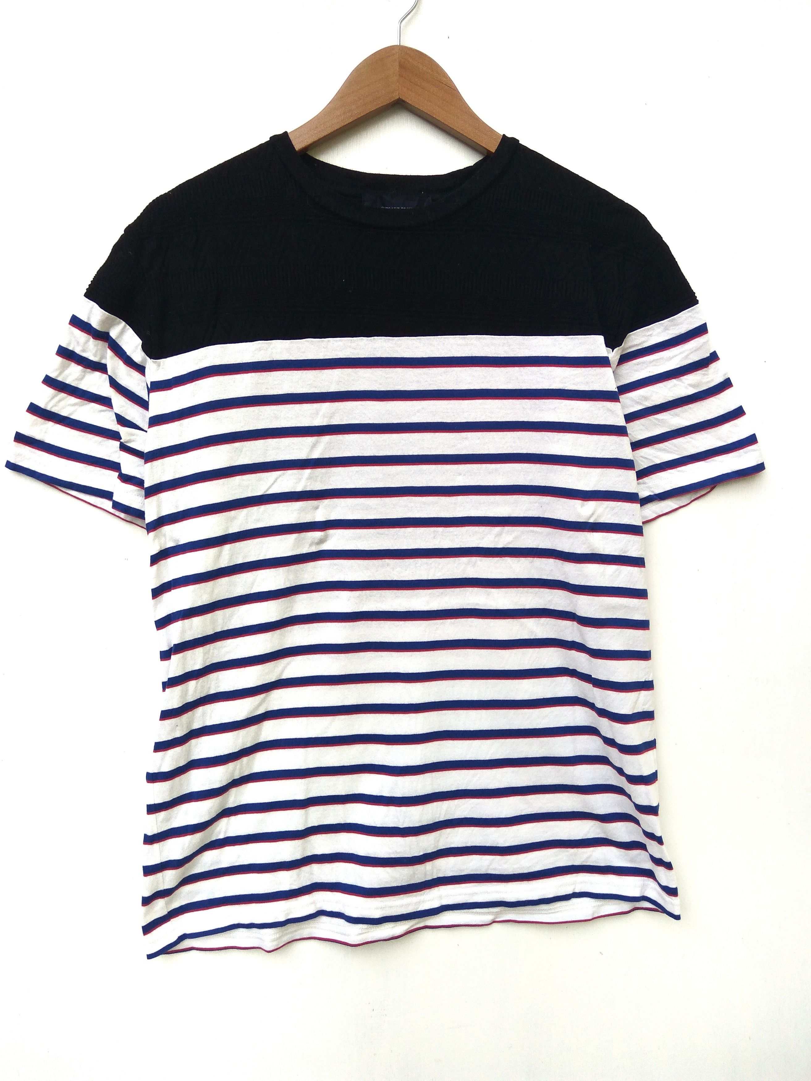 SHIPS × Ships Jet Blue SHIPS Jet Blue Japan knitted tribal stripes t shirt Size US M / EU 48-50 / 2 - 1 Thumbnail