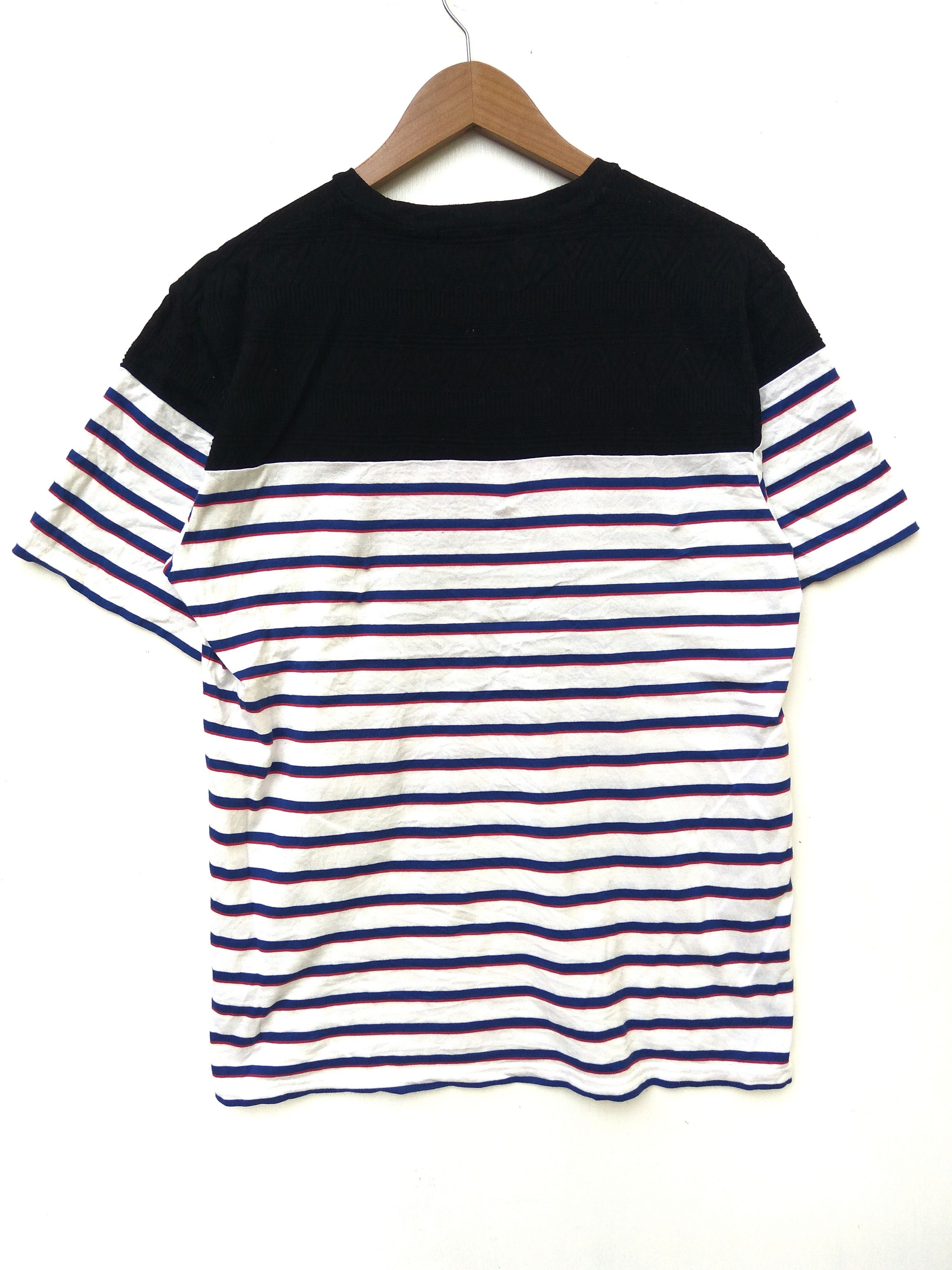 SHIPS × Ships Jet Blue SHIPS Jet Blue Japan knitted tribal stripes t shirt Size US M / EU 48-50 / 2 - 3 Thumbnail