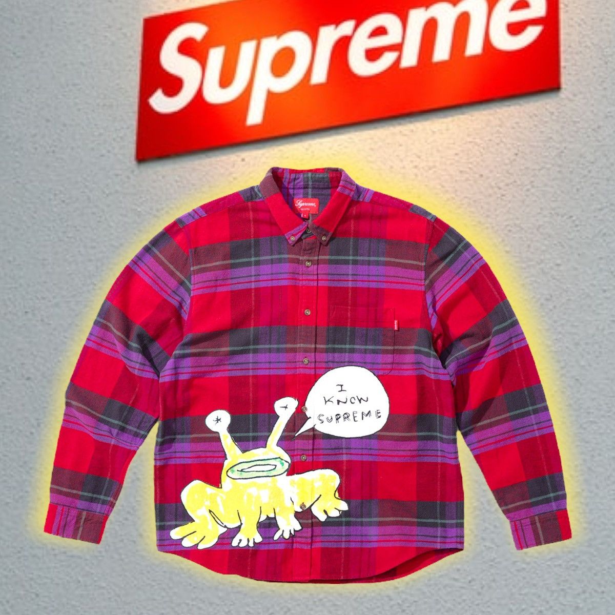 Supreme Supreme Daniel Johnston Plaid Shirt 👔 | Grailed