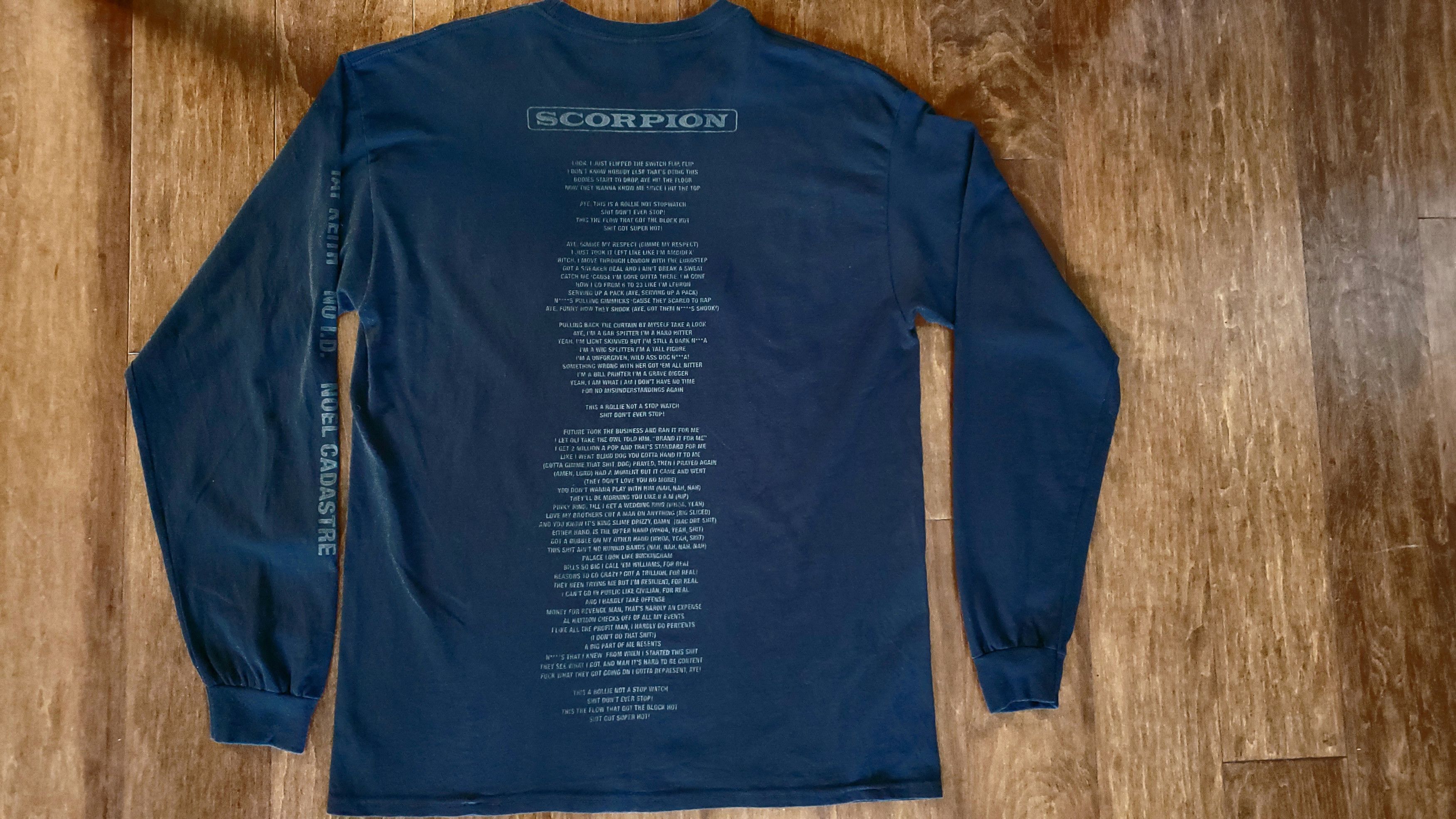 Band Tees × Drake × Rap Tees Drake Scorpion Nonstop Lyrics 3M L/S Tee Size US L / EU 52-54 / 3 - 1 Thumbnail