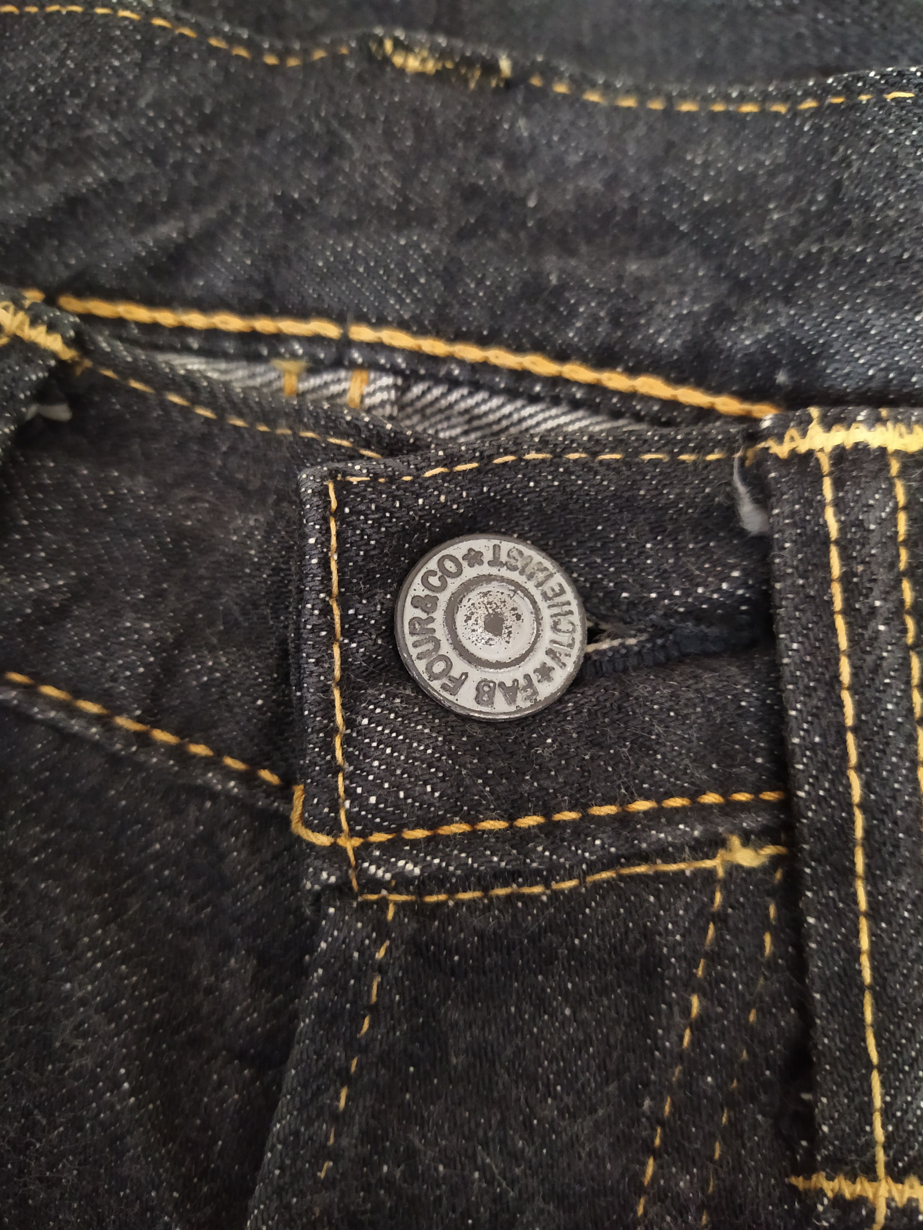 Other FAB FOUR SKULL ALCHEMIST Japan Selvedge DENIM (B266) w29 Size US 29 - 5 Thumbnail