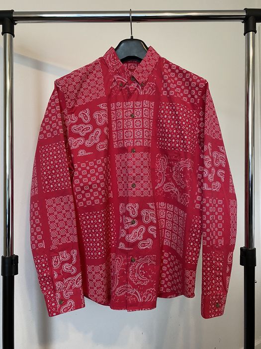 Supreme Supreme Paisley Grid Shirt - Magenta | Grailed