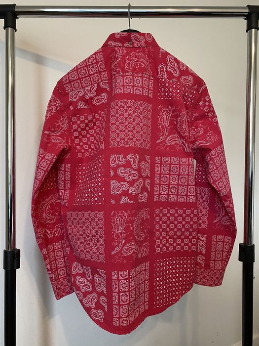 Supreme Supreme Paisley Grid Shirt - Magenta | Grailed