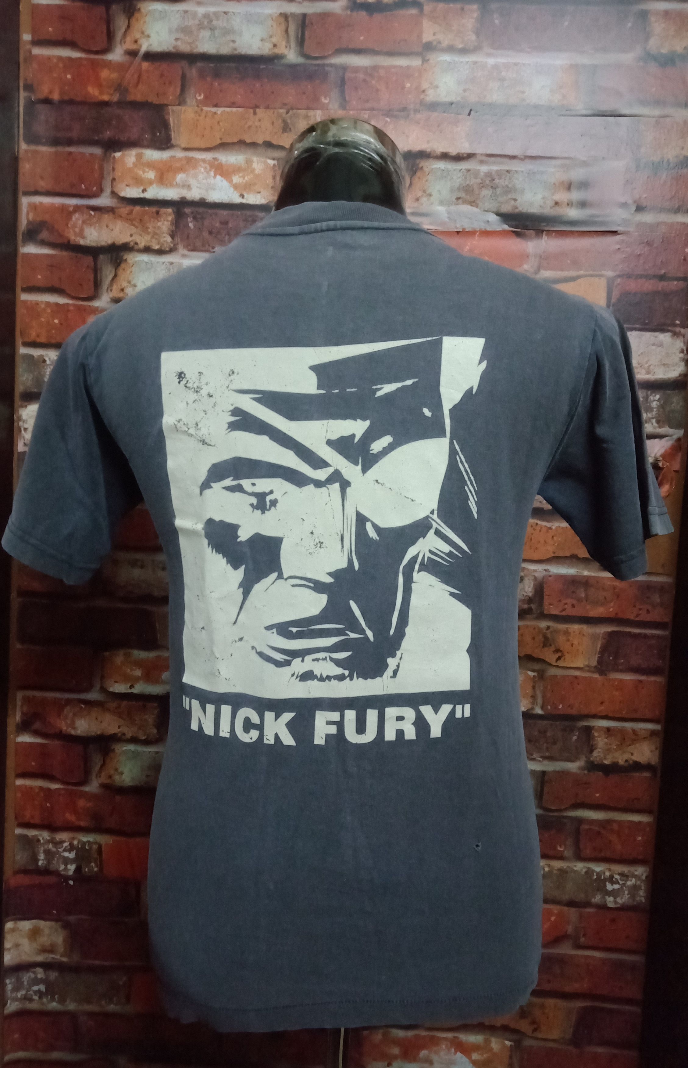 Vintage Rare vintage 90's Marvel Superheroes Nick Fury Tshirt | Grailed