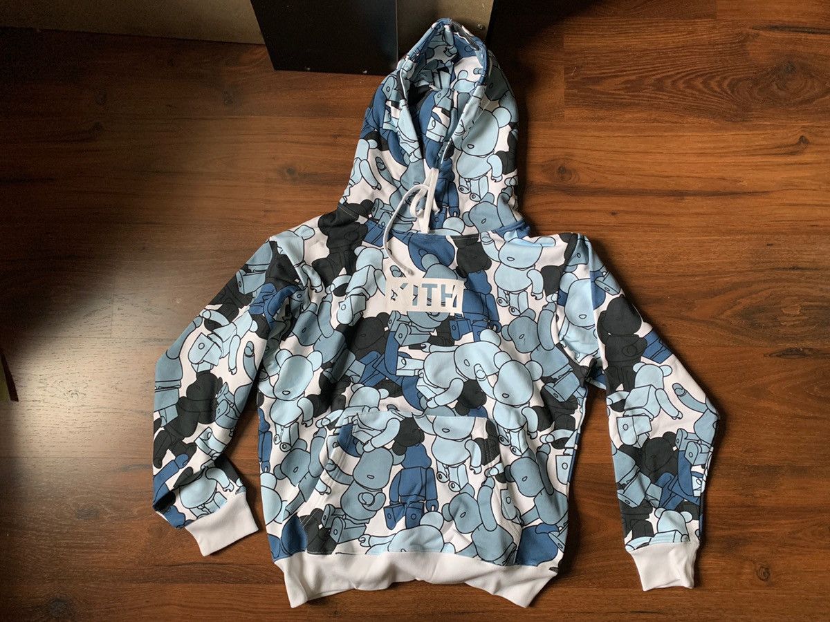 Kith Kith x Bearbrick Pattern Hoodie | Grailed