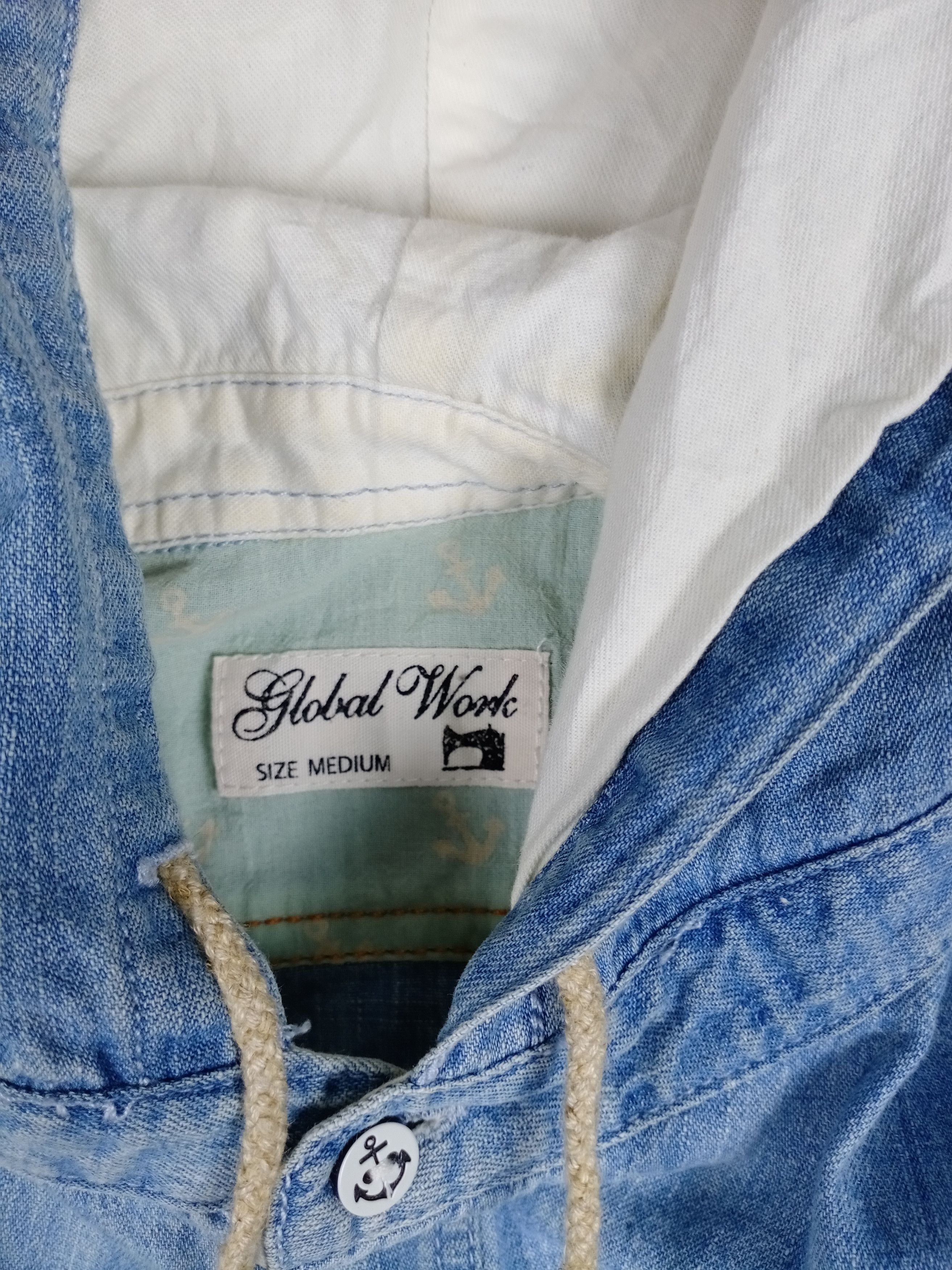 Global Work × Japanese Brand × Vintage Vintage Global Work Hoodie Western Cowboy T-shirt Size US M / EU 48-50 / 2 - 5 Thumbnail