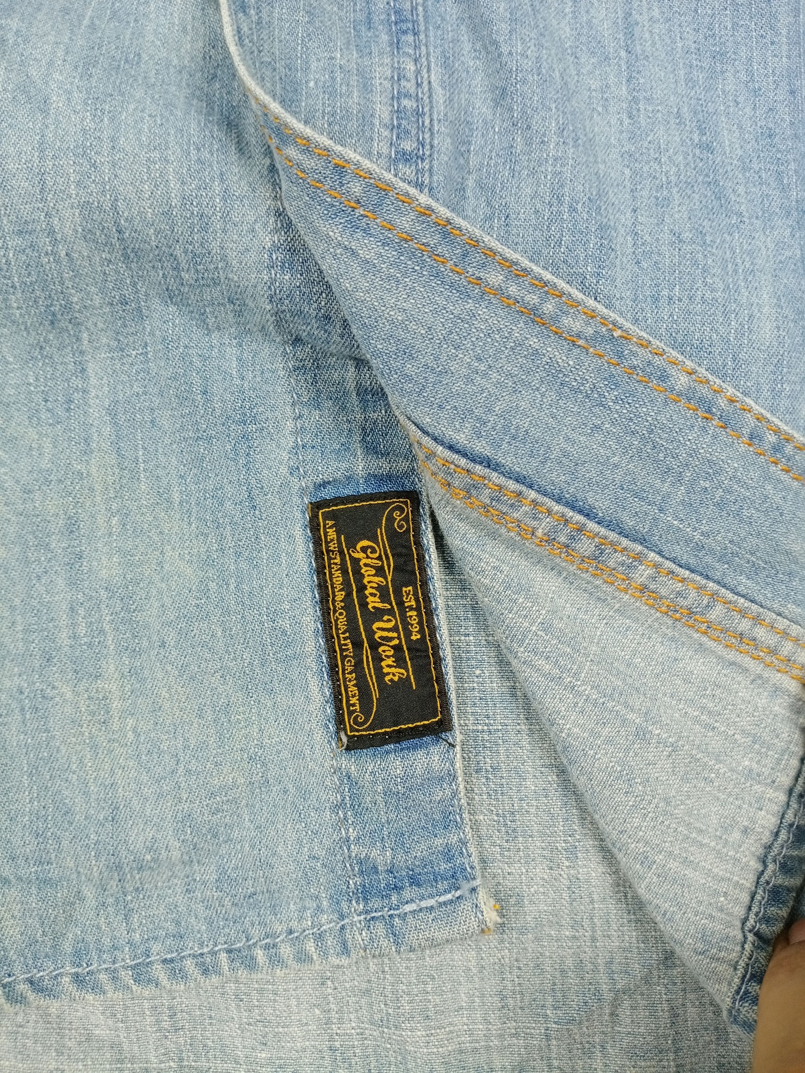 Global Work × Japanese Brand × Vintage Vintage Global Work Hoodie Western Cowboy T-shirt Size US M / EU 48-50 / 2 - 8 Thumbnail