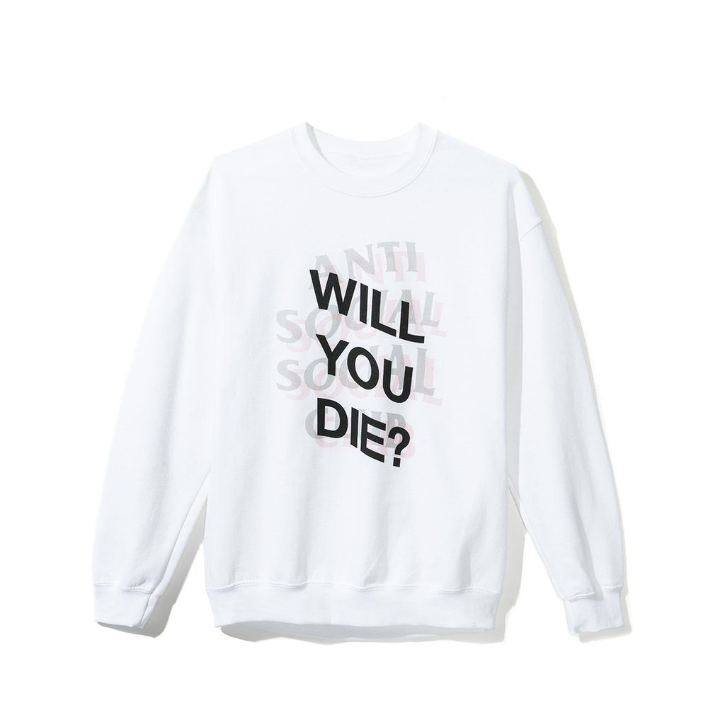 Anti Social Social Club DS ASSC logo Will You Die WYD White