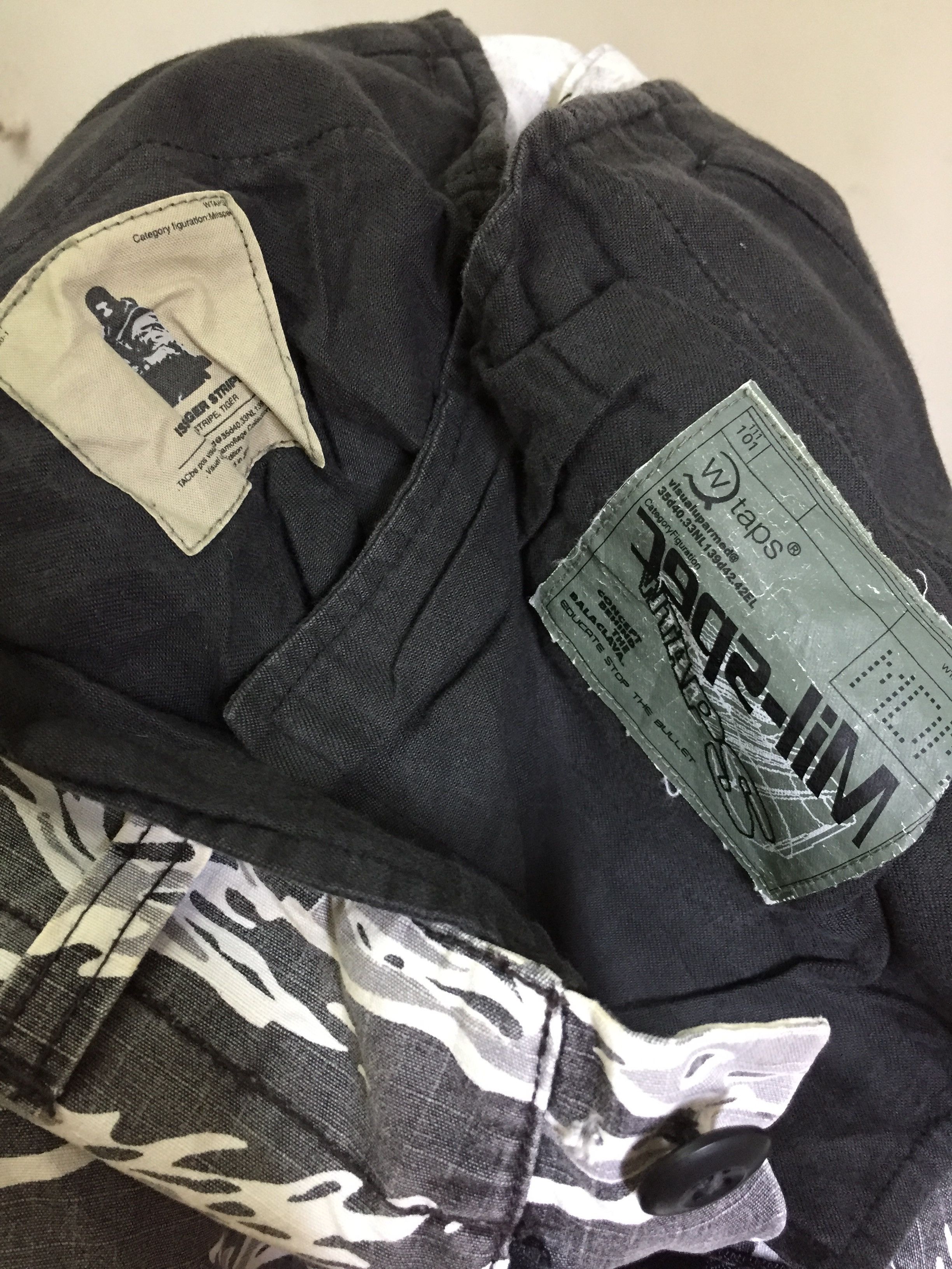 Wtaps 2001 tiger stripe Tactical ristop Cargo Drawstring hem Size US 32 / EU 48 - 16 Thumbnail