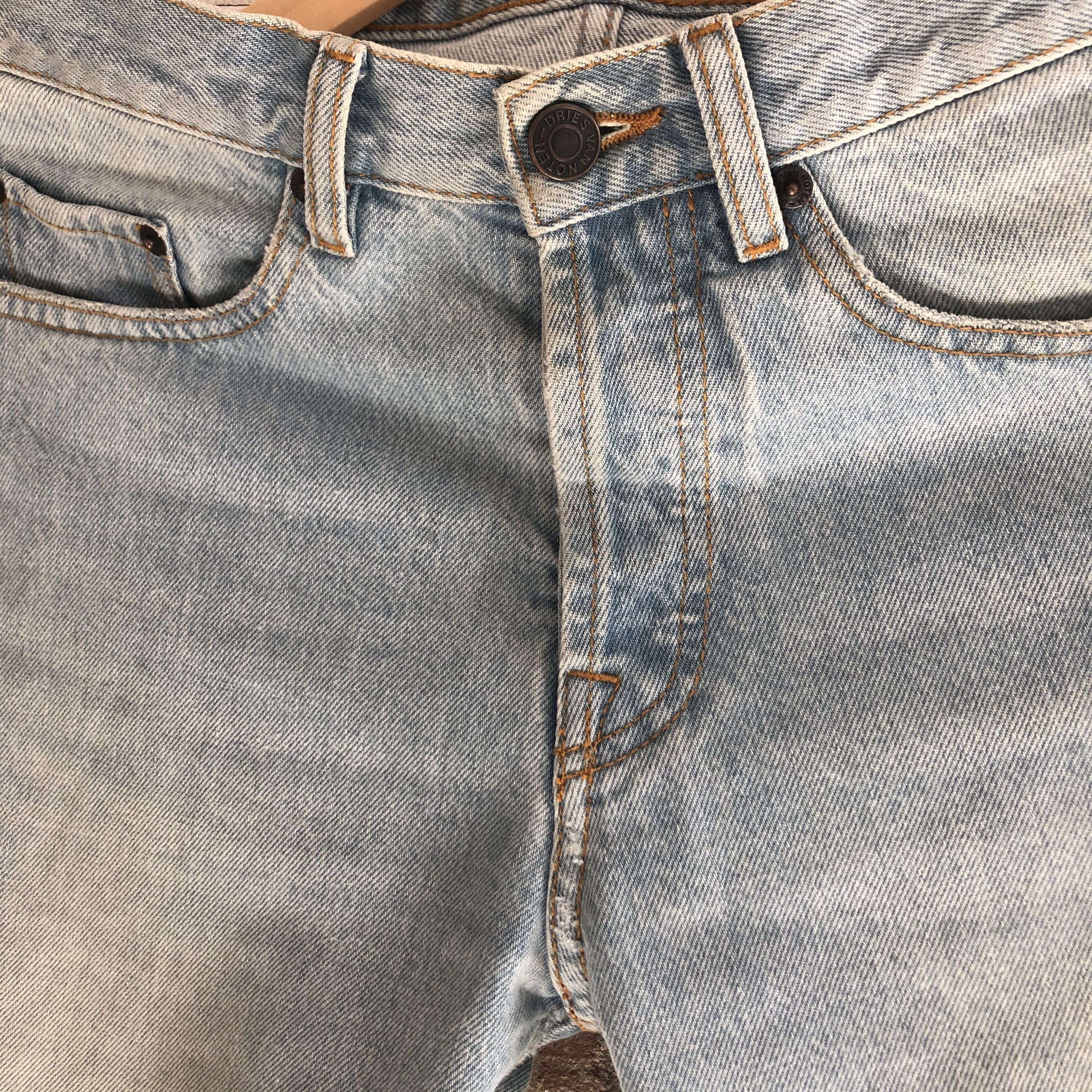 Dries Van Noten Light Blue Wash Denim Jeans Size US 29 - 2 Preview